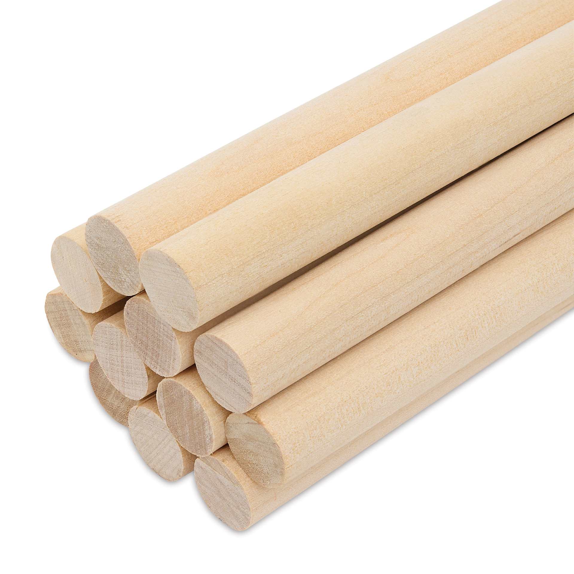 Bud Nosen Dowel Rods - 1/2" x 36", Pkg of 12, close-up