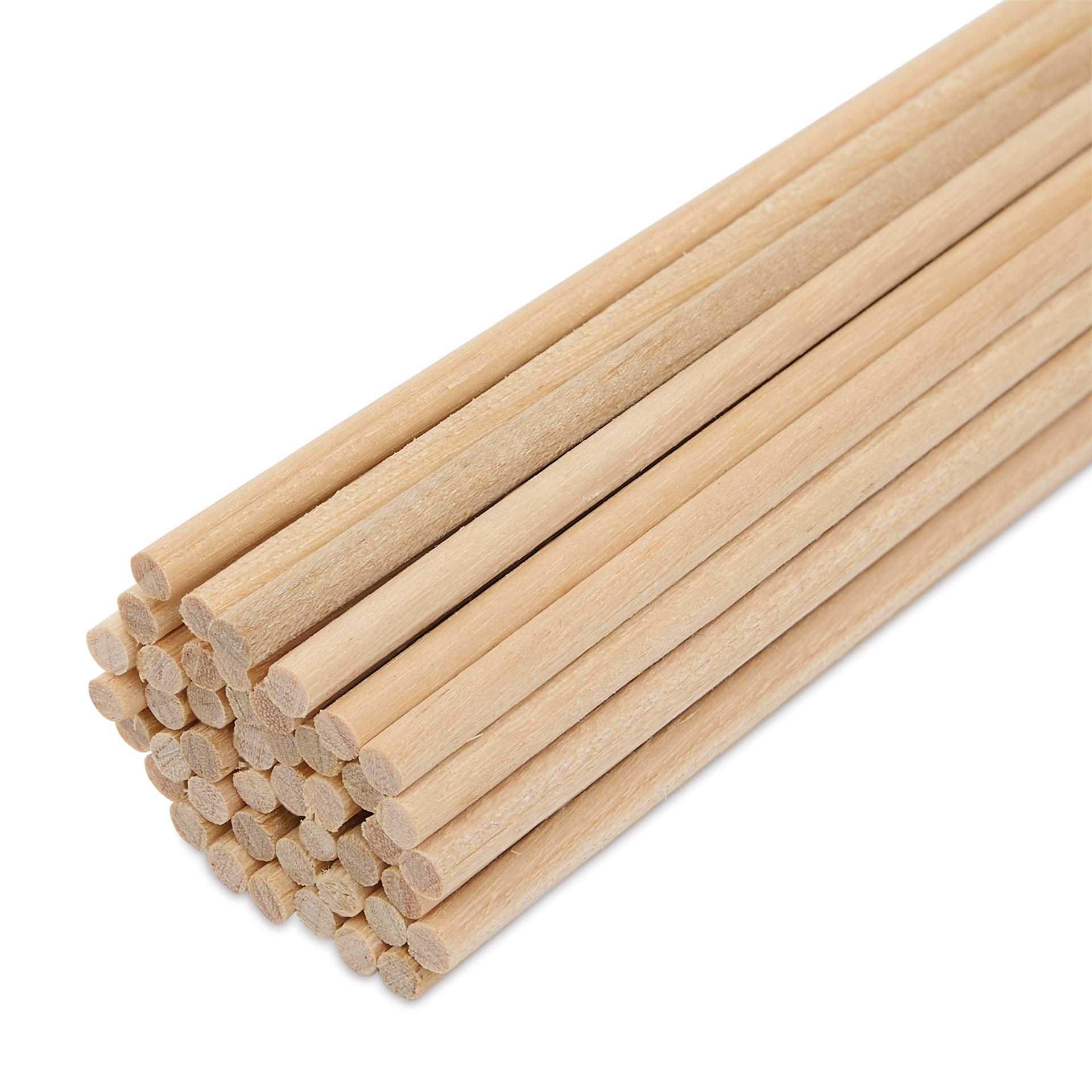 Bud Nosen Dowel Rods - 1/8" x 36", Pkg of 45, close-up