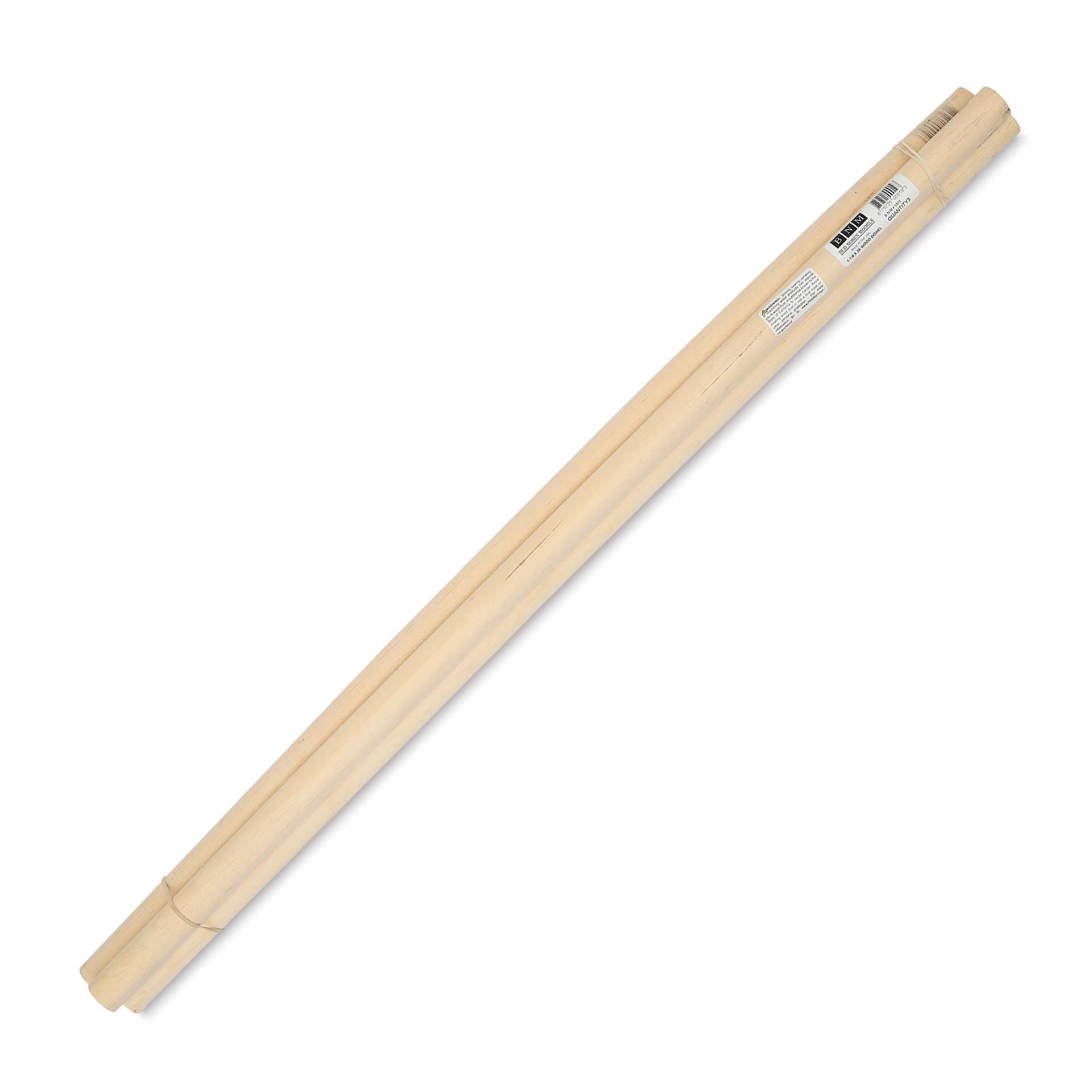Bud Nosen Dowel Rods - 1-1/8" x 36", Pkg of 3, with label