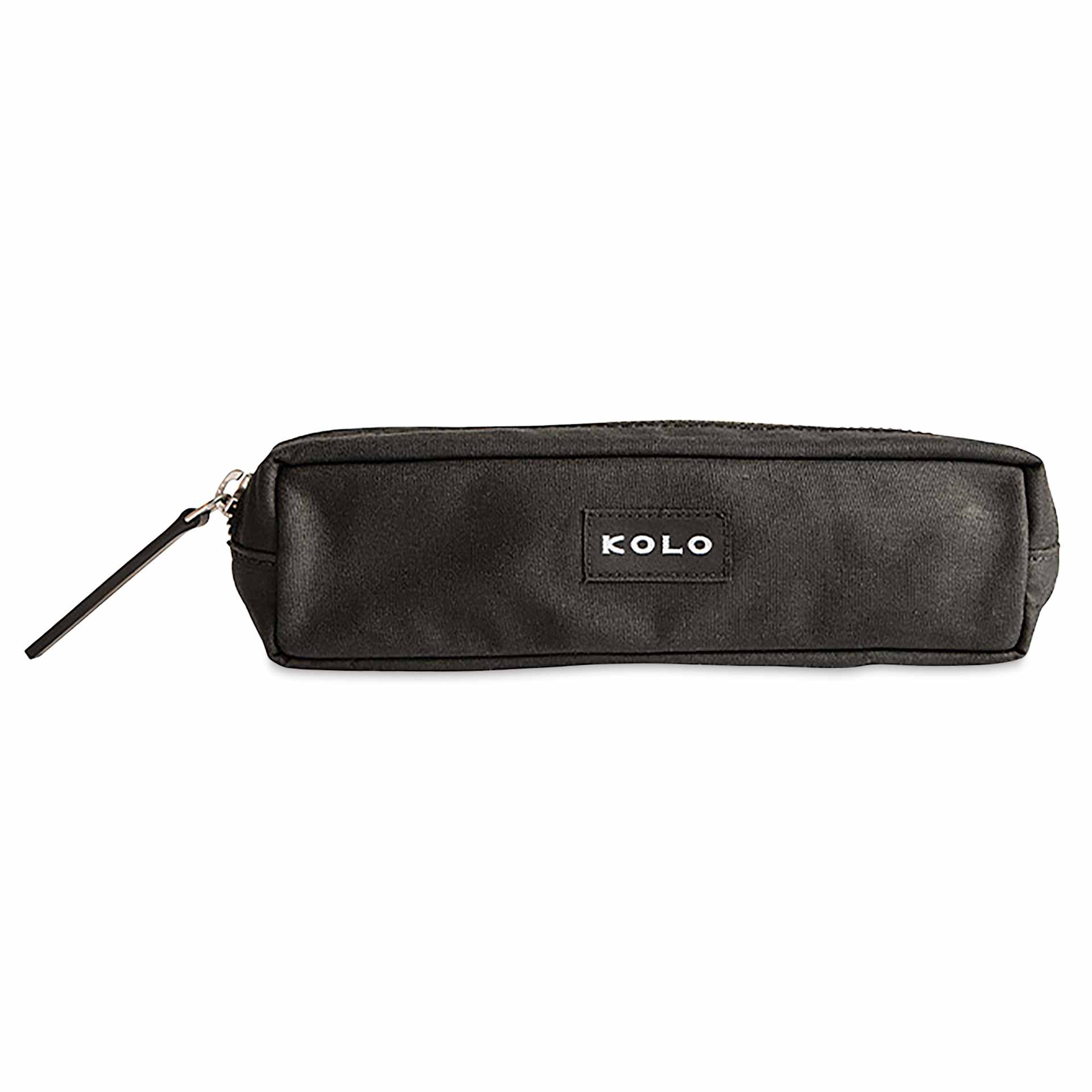 Kolo Parker Zipper Pouch - Black, 2" x 7-1/2" x 2", front