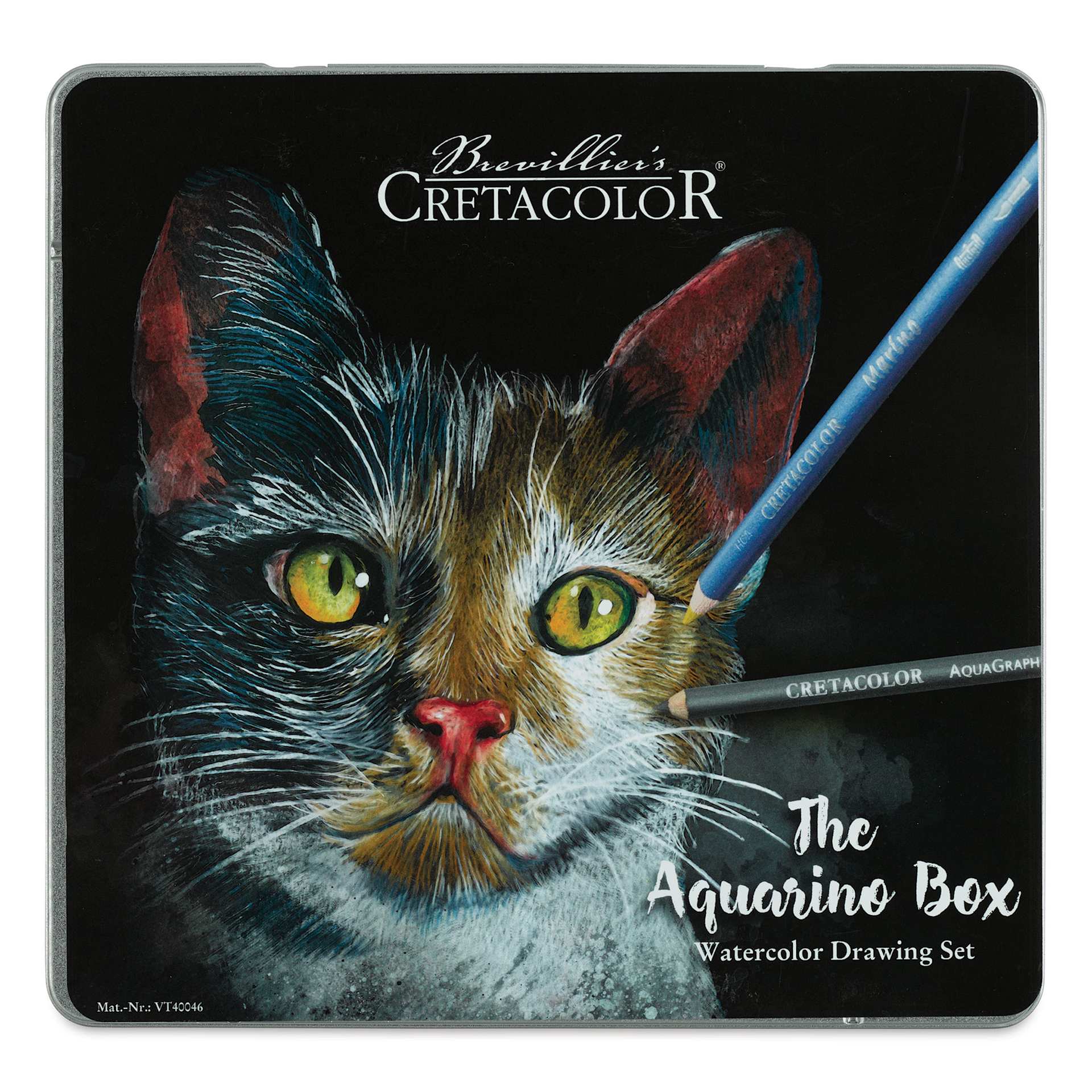 Cretacolor The Aquarino Box Watercolor Drawing Set - Set of 24 (front of box)