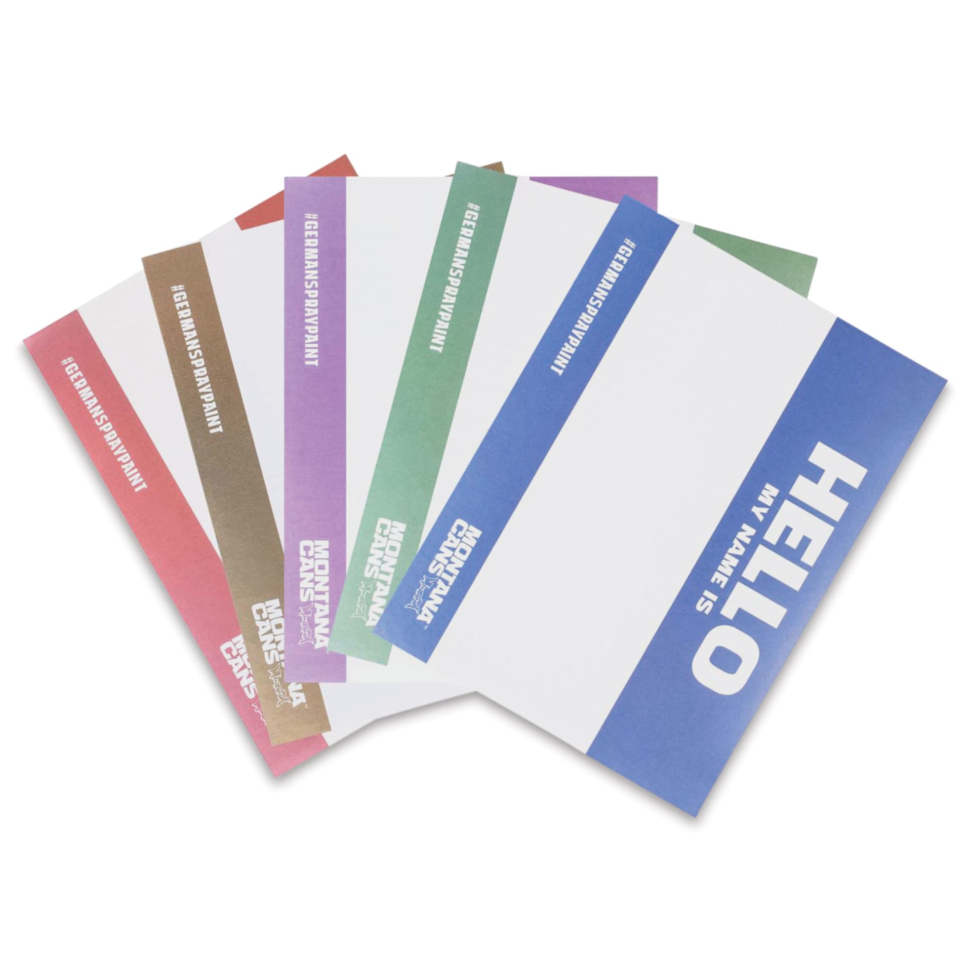 Montana Hello My Name Is Sticker Packs - Metallic, Pkg of 100
