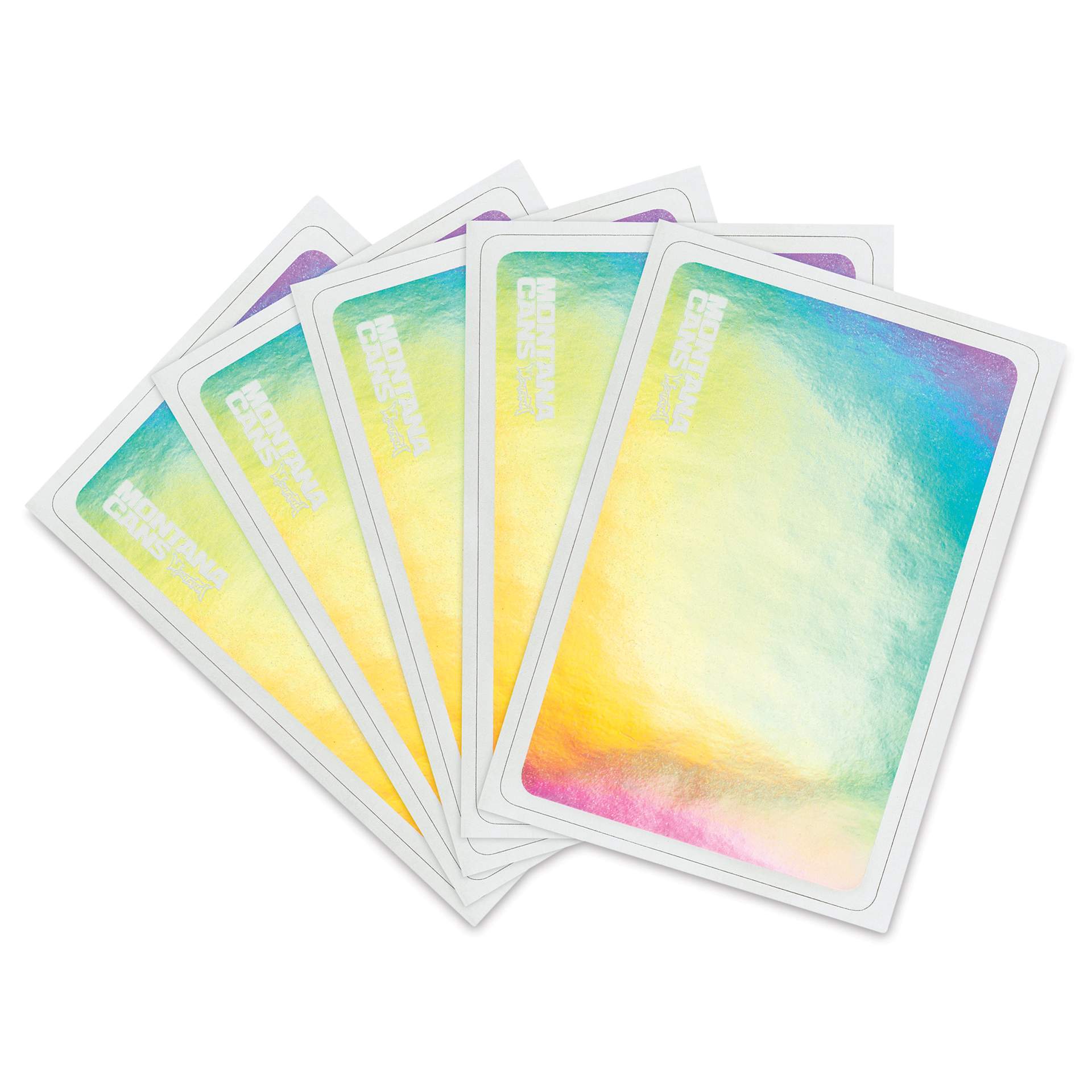 Montana Hologram Eggshell Stickers - Pkg of 50, out of packaging