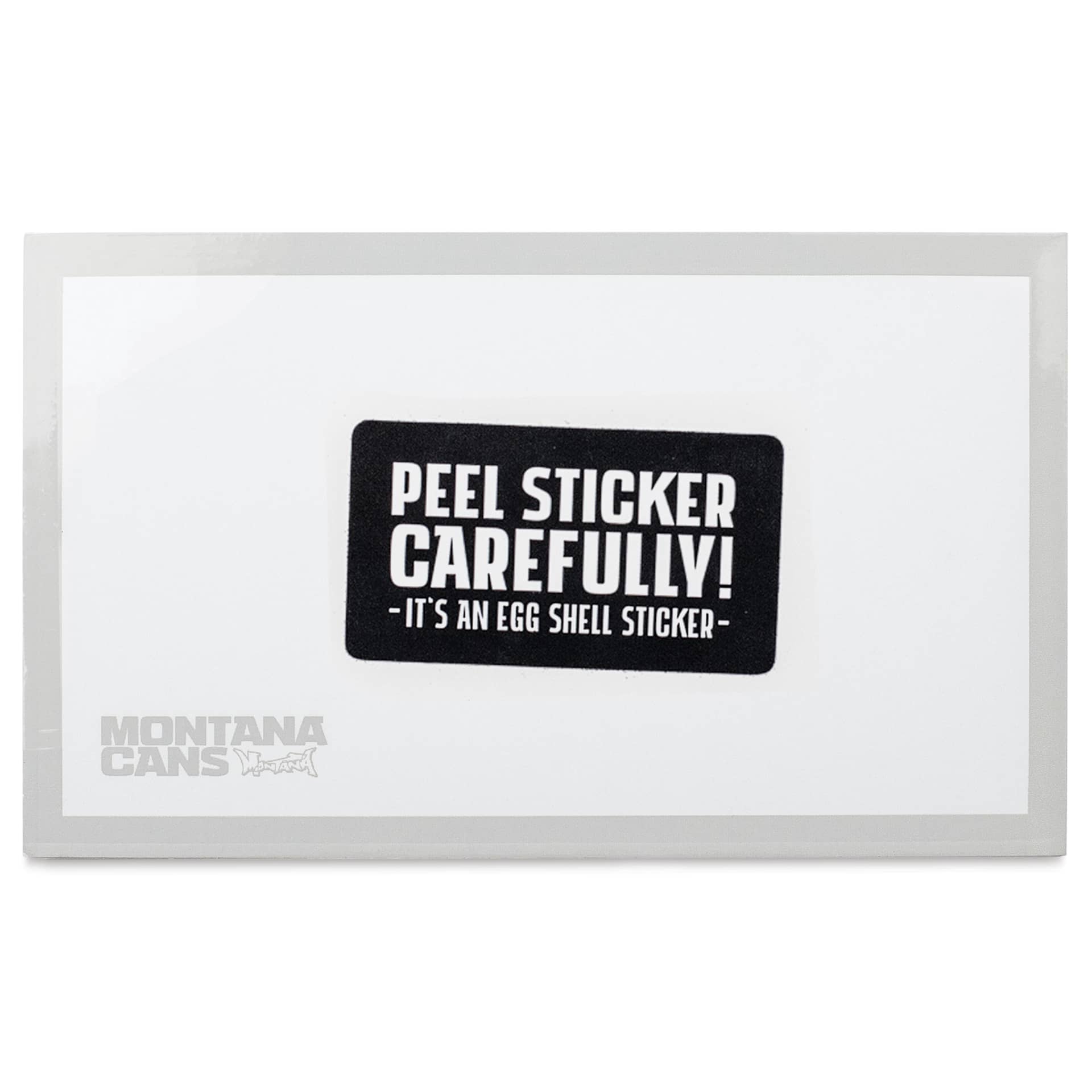 Montana Eggshell Stickers - White, Pkg of 50, packaging