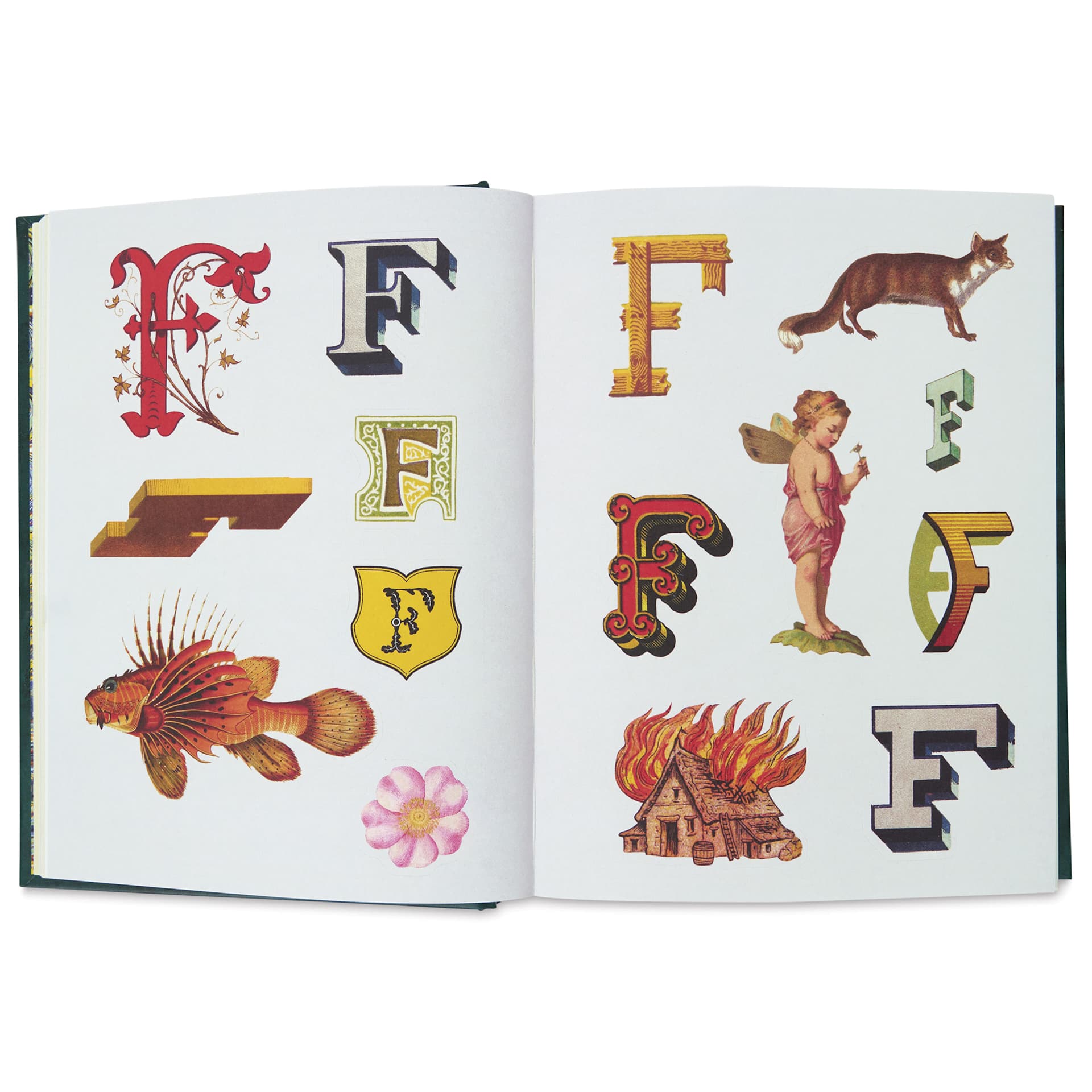 The Antiquarian Sticker Book : Bibliophilia, F page