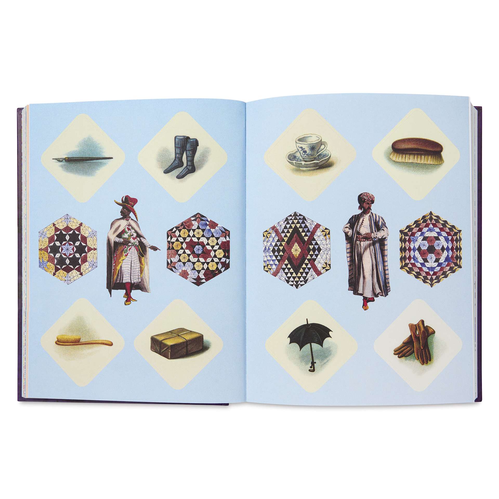 The Antiquarian Sticker Book : Imaginarium, open