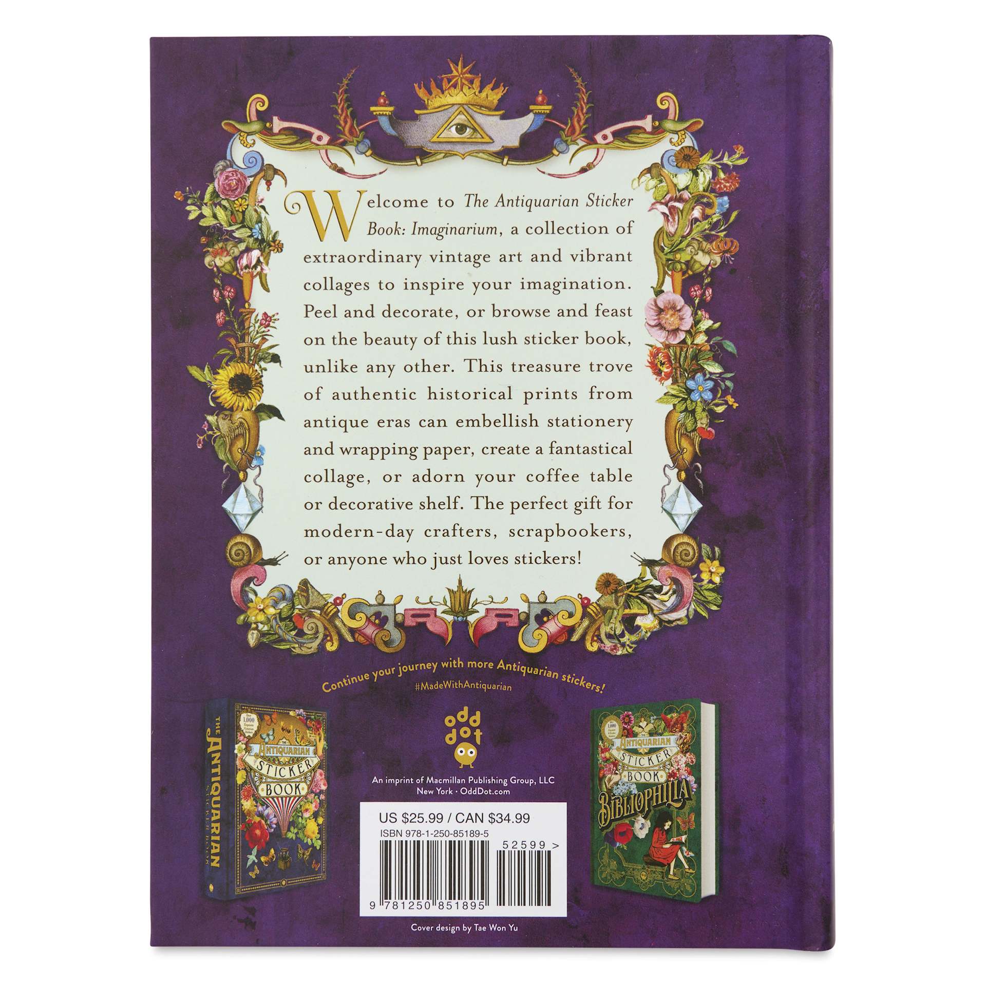 The Antiquarian Sticker Book : Imaginarium, back cover