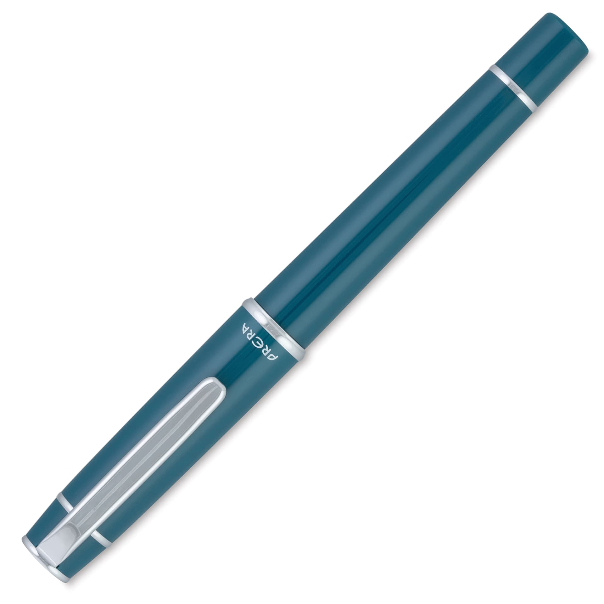 Pilot Prera Standard Fountain Pen - Empresss Teal, Medium, cap on