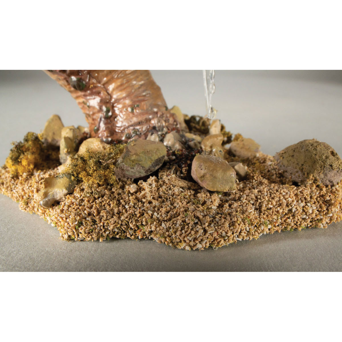 All Game Terrain Sand, close-up of miniature base