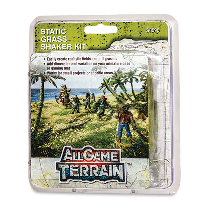 All Game Terrain Static Grass Shaker Kit, packaging