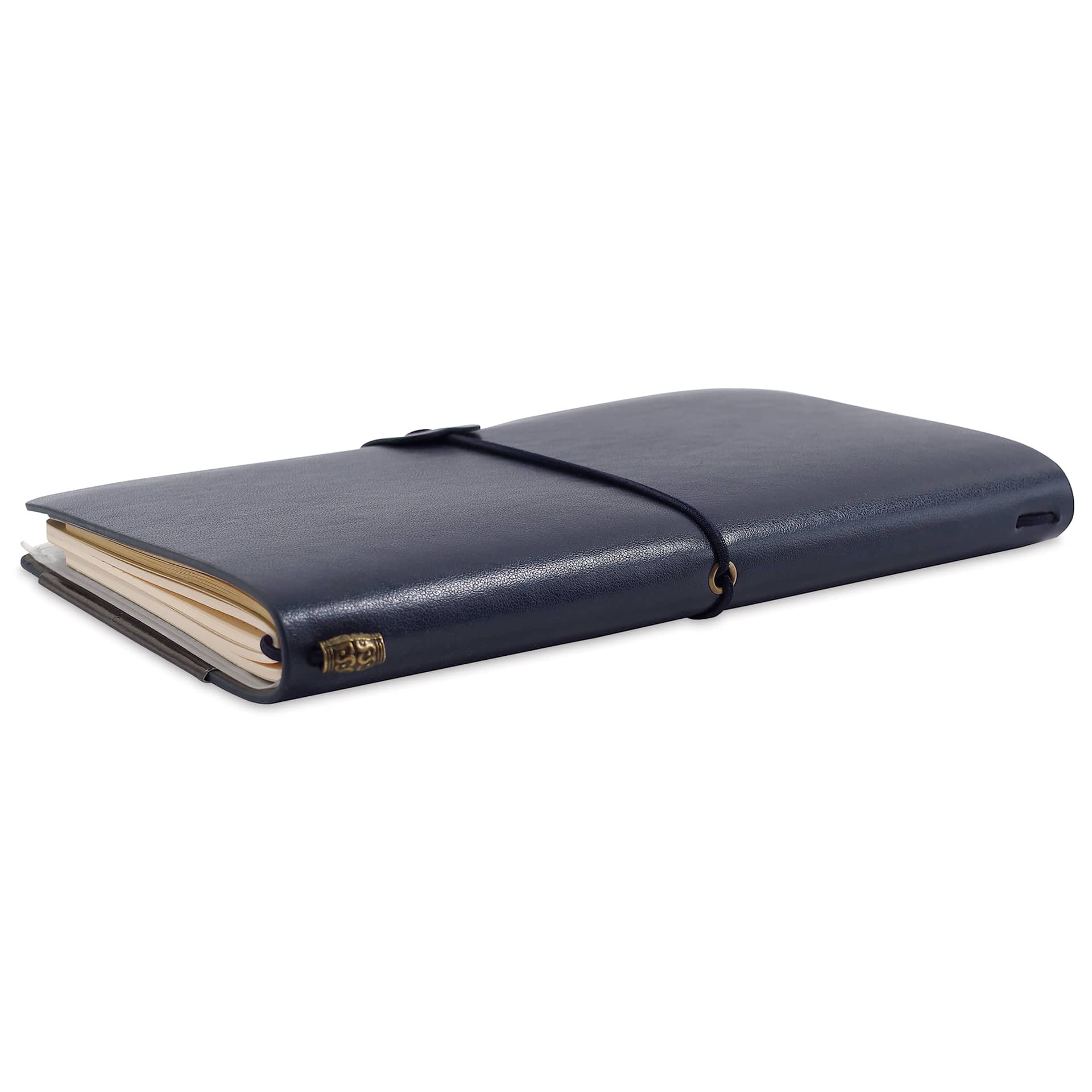 Peter Pauper Press Voyager Notebook - 4.75" x 7.9", Midnight Blue, spine