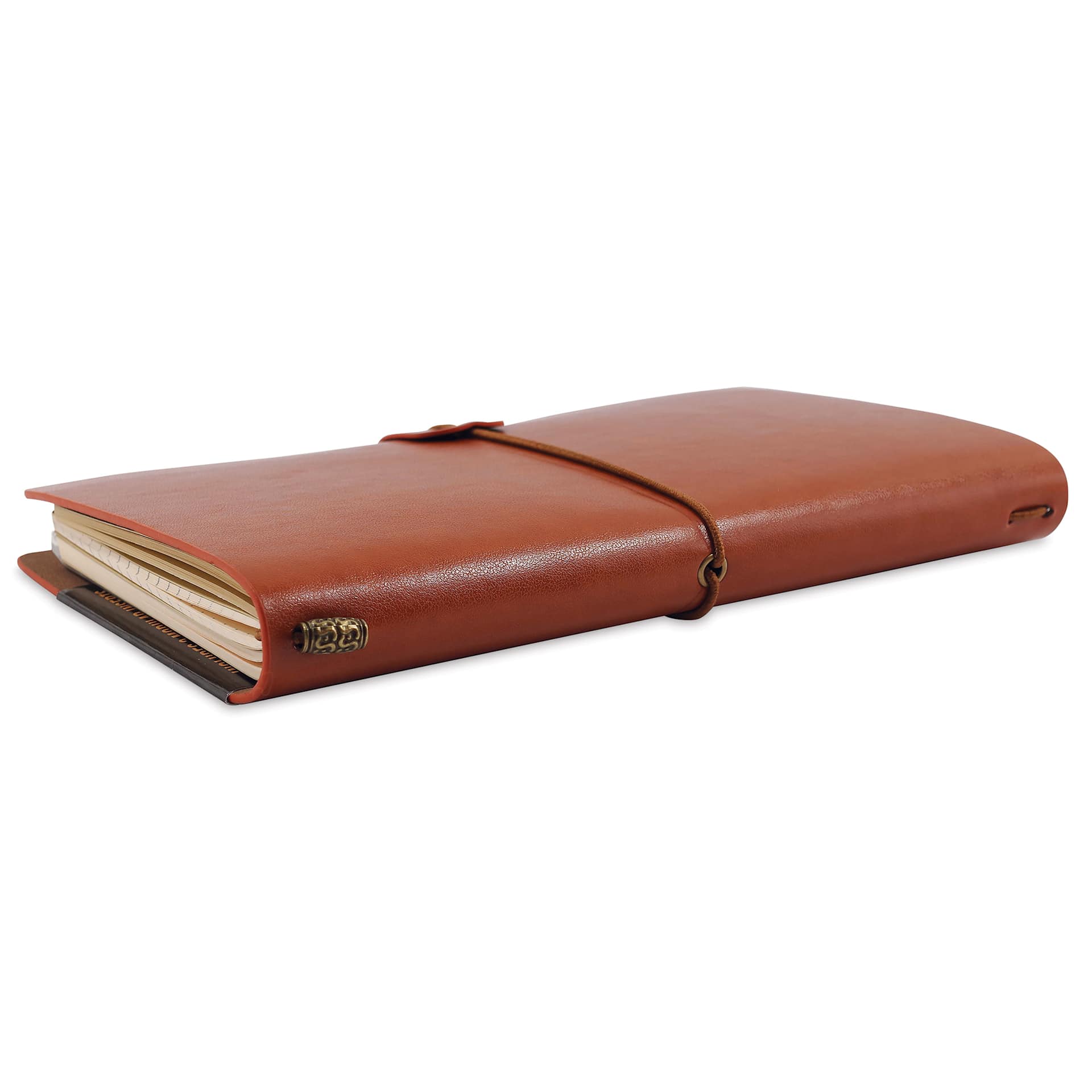 Peter Pauper Press Voyager Notebook - 4.75" x 7.9", Nutmeg, spine