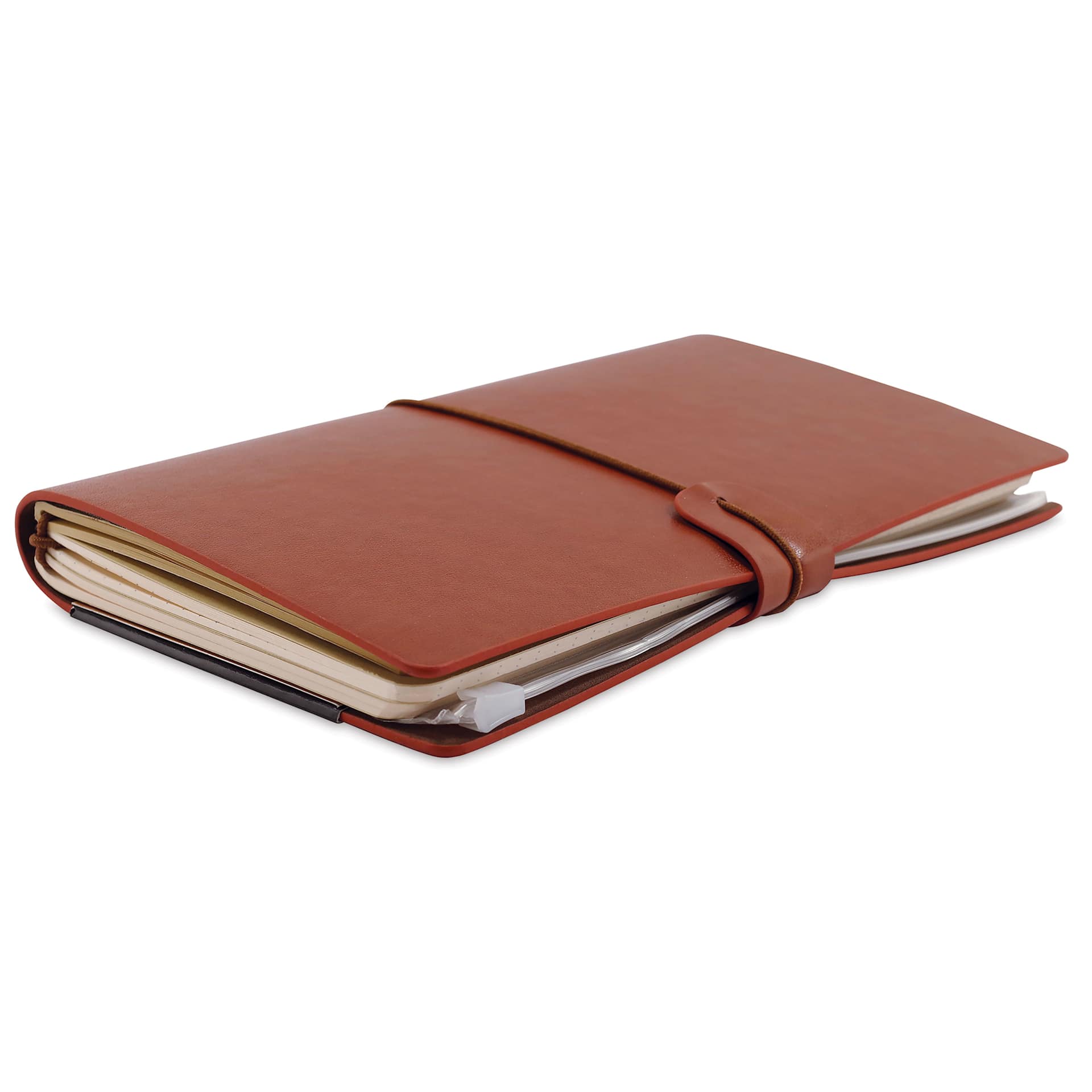 Peter Pauper Press Voyager Notebook - 4.75" x 7.9", Nutmeg, fore-edge