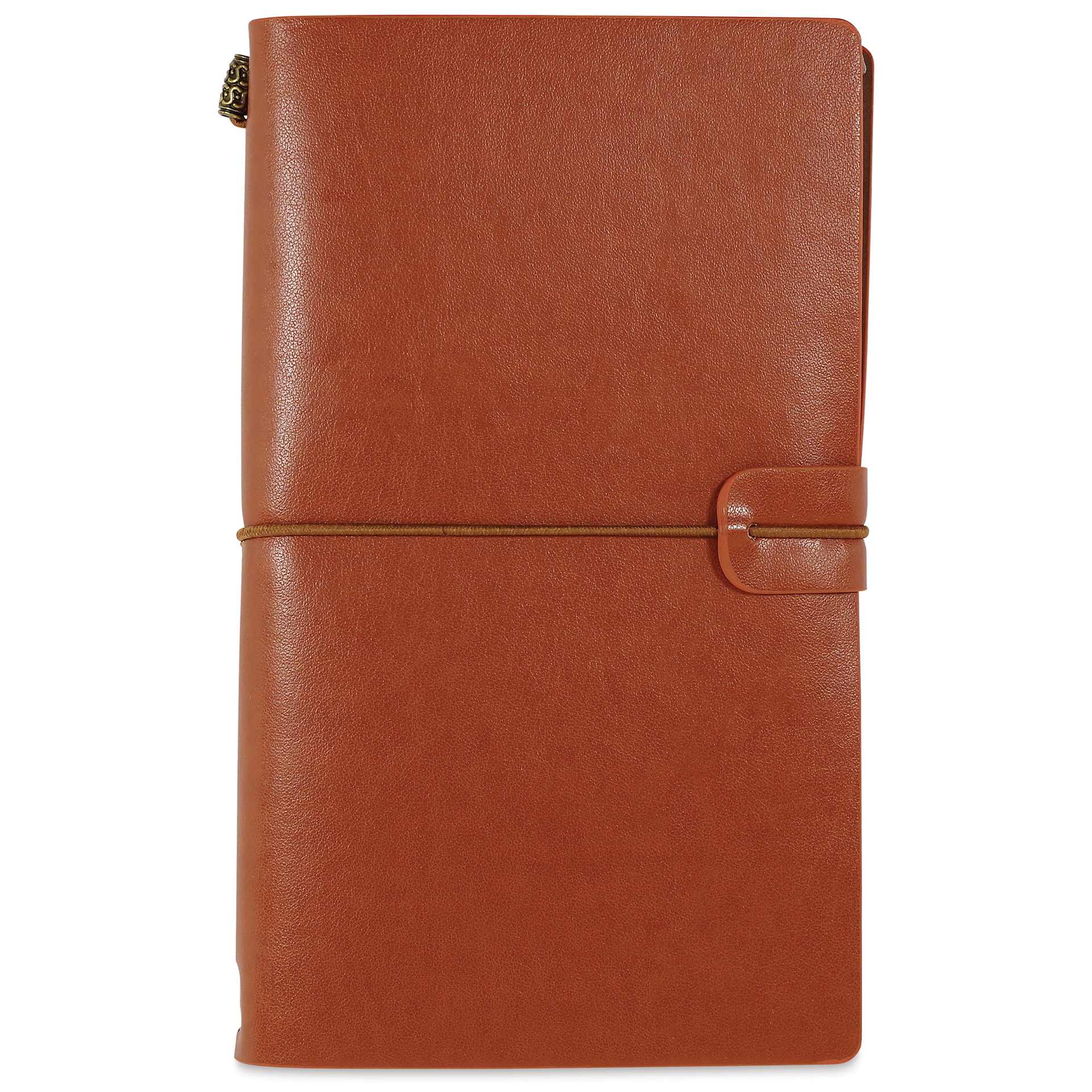 Peter Pauper Press Voyager Notebook - 4.75" x 7.9", Nutmeg, front cover