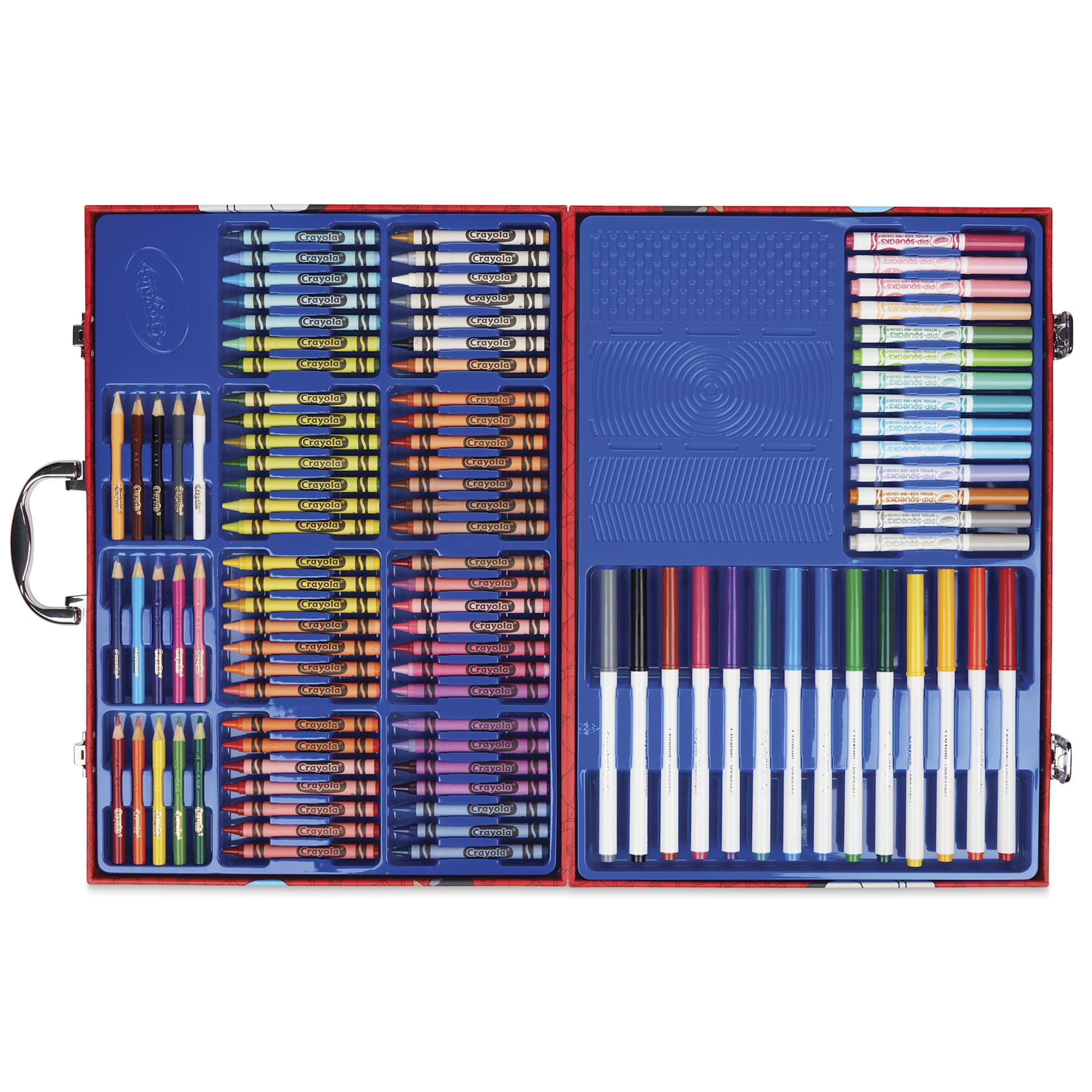 Crayola Imagination Art Set - Pokémon, Set of 115, contents shown inside the case