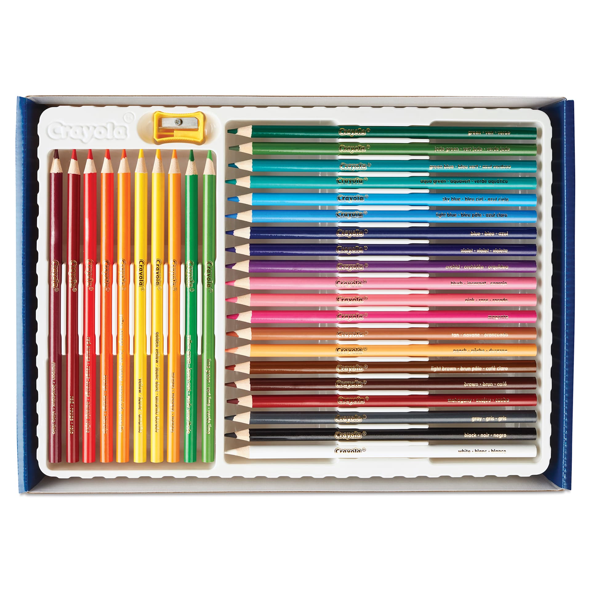 Crayola HD Coloring Kit - top view of open packaging