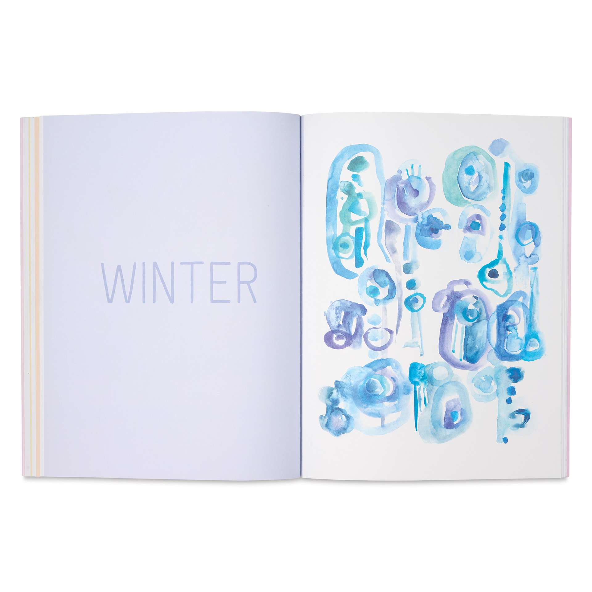 The Reverse Coloring Book: Through the Seasons - 8-1/2" x 11", 104 Pages, Winter