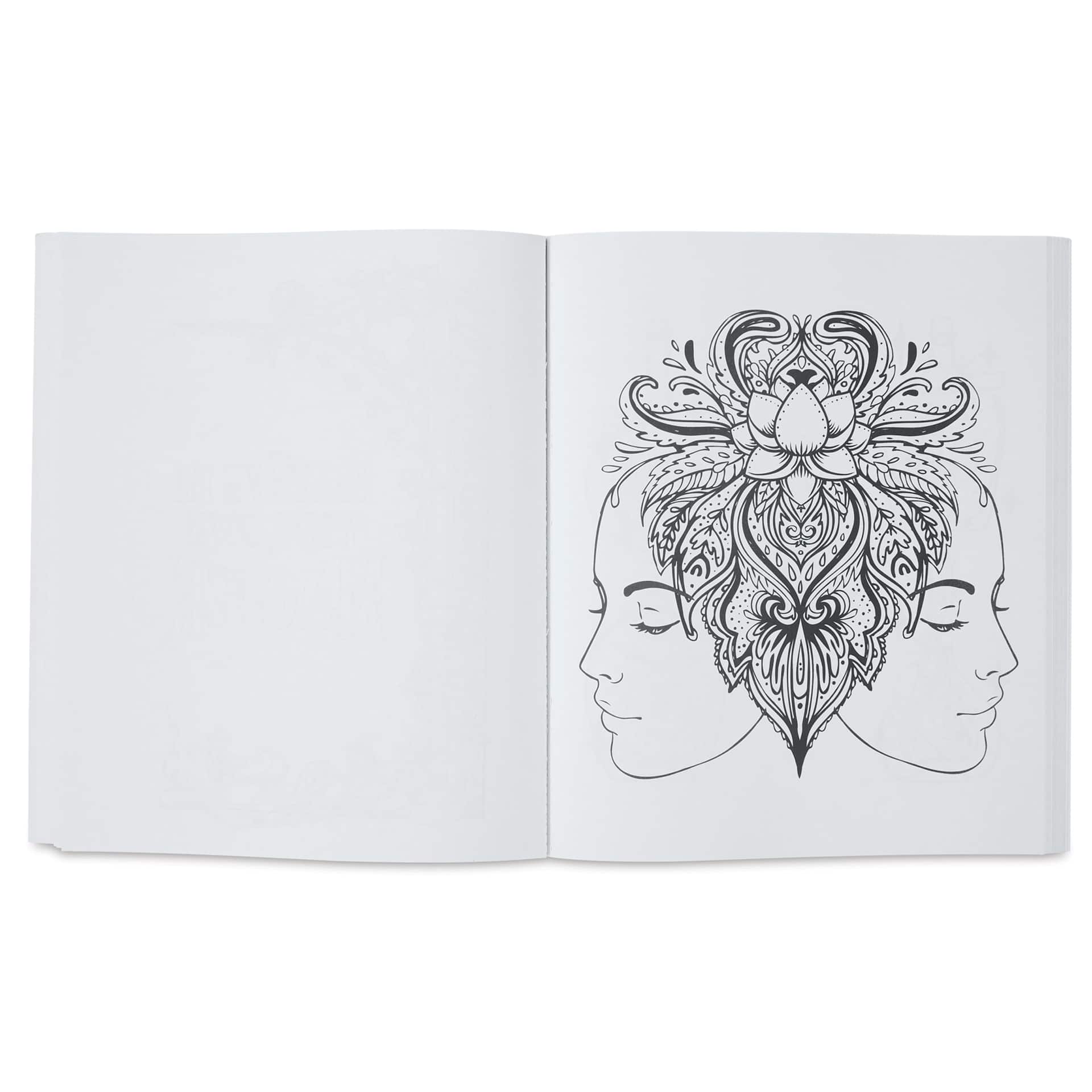 Color Magick: The Witch's Coloring Book (illustration page example - clairvoyance)