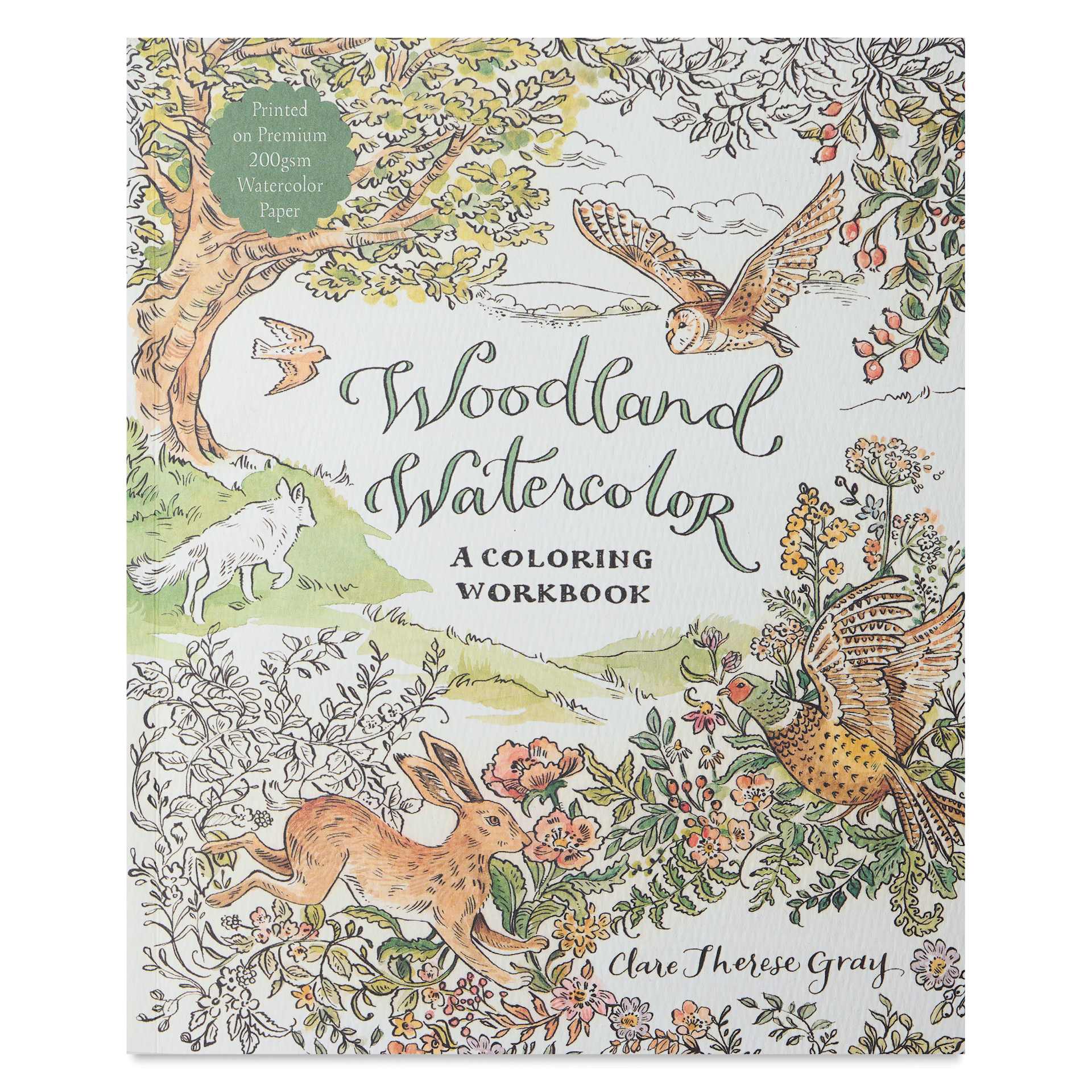 Woodland Watercolor: A Coloring Workbook, front cover