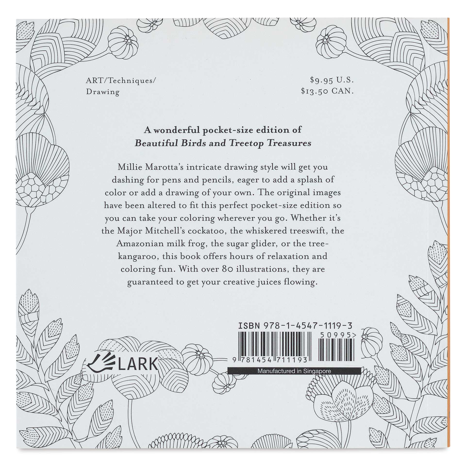 Beautiful Birds and Treetop Treasures: Mini Edition, back cover