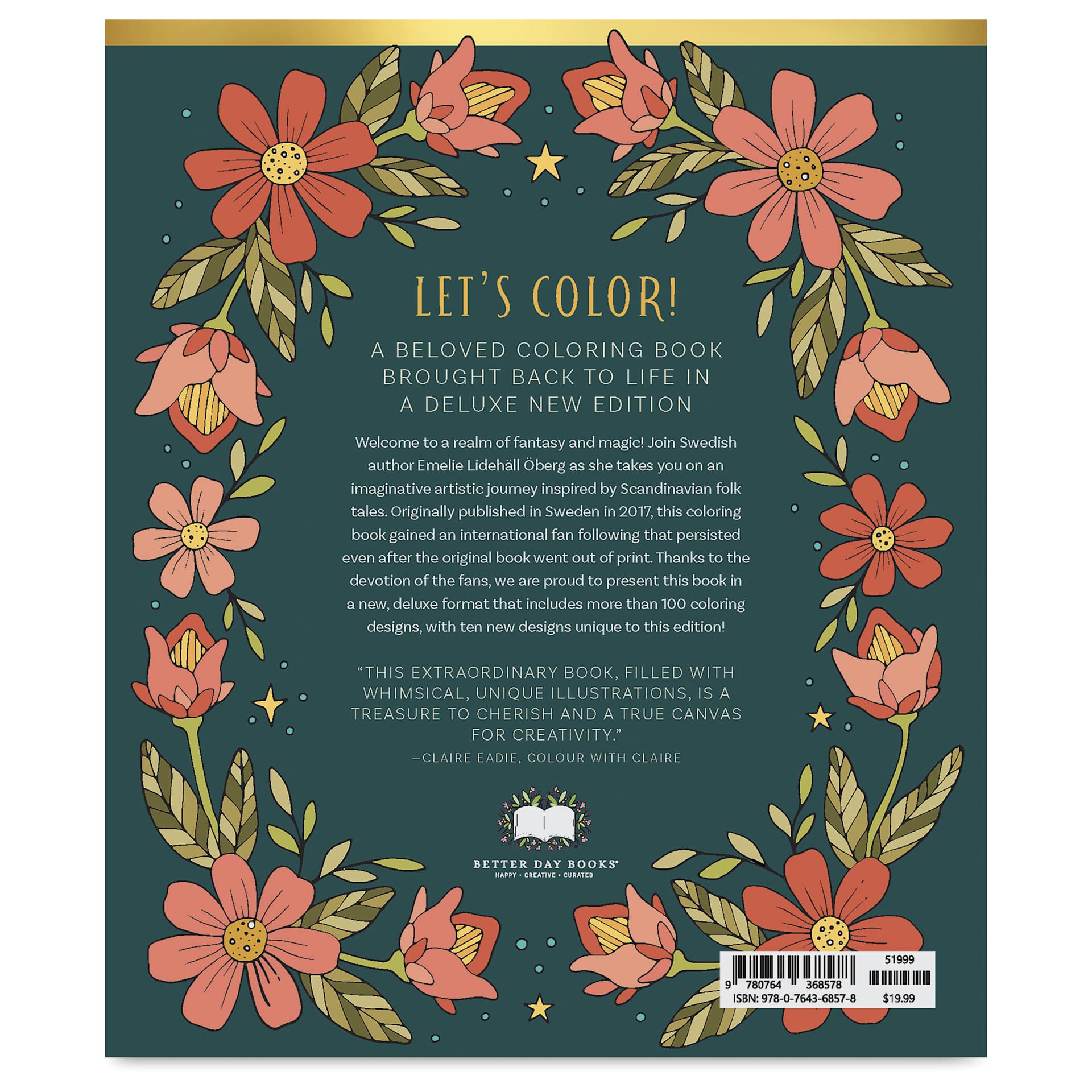 Fairy Tales and Folklore Coloring Book, back cover