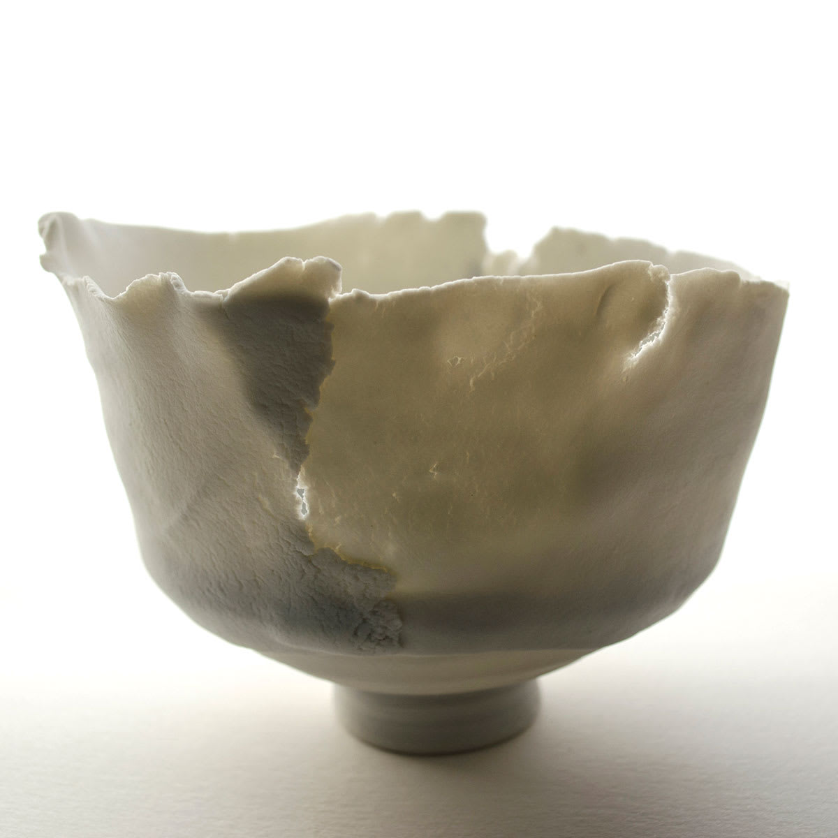 Sio-2 Cellulain Porcelain Paper Clay finished piece by Penelope Vallejo