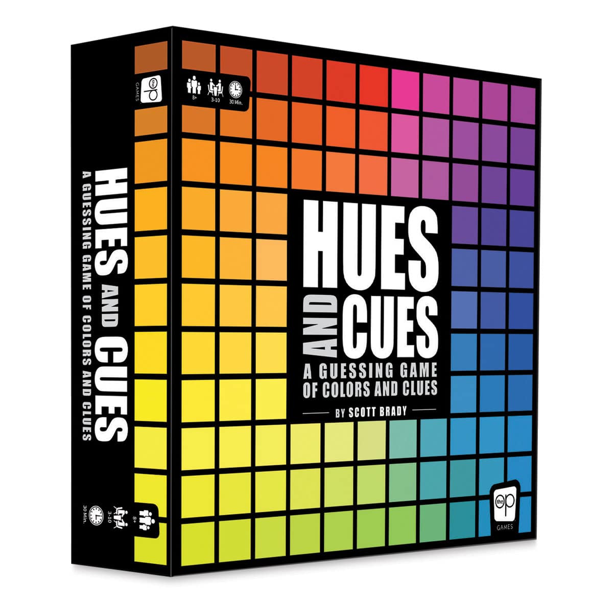 Hues and Cues: A Guessing Game of Colors and Clues - Angled view of package