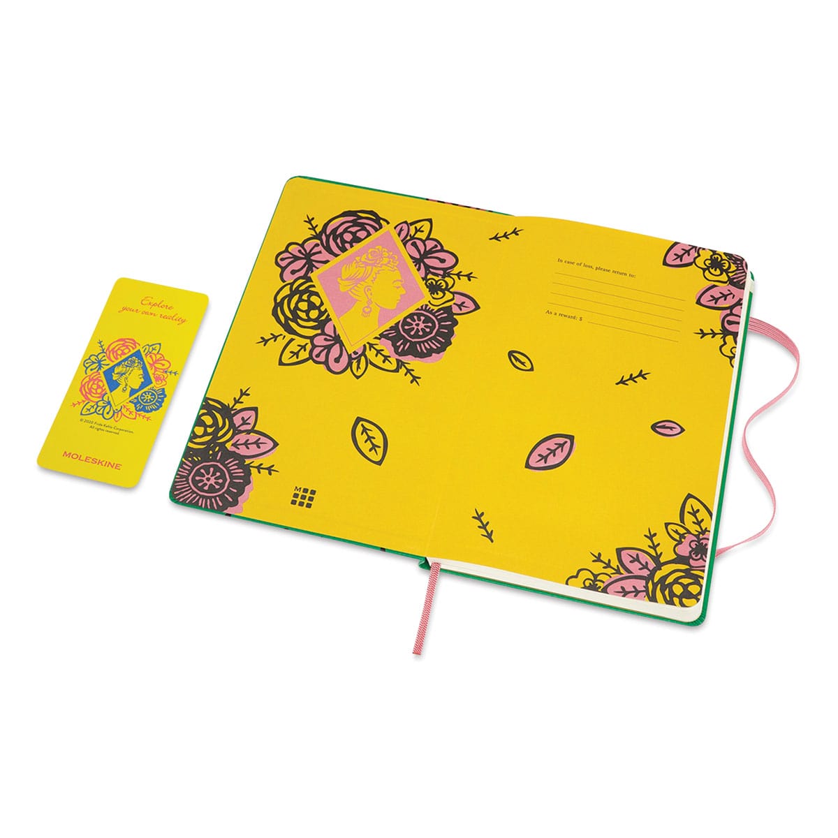 Moleskine Frida Kahlo Limited Edition Ruled Notebook (Bookmark and inside cover) 