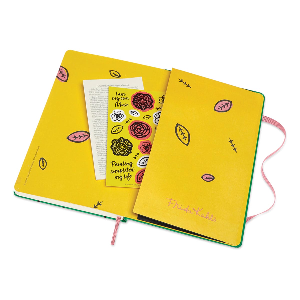 Moleskine Frida Kahlo Limited Edition Ruled Notebook (Sticker page in inner pocket)