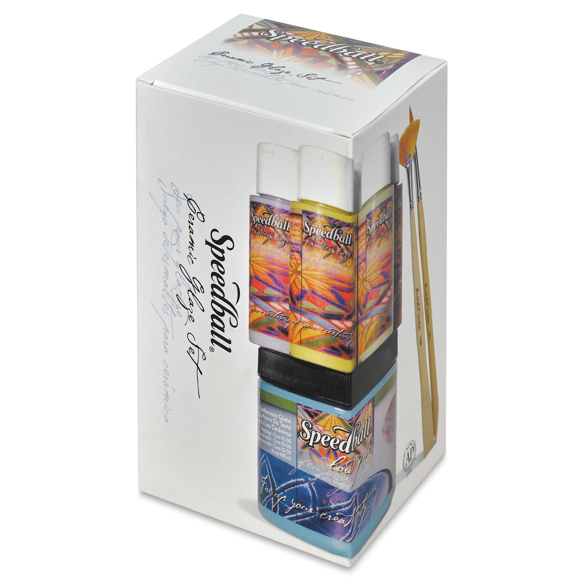 Speedball Glaze Starter Kit (Front of packaging)