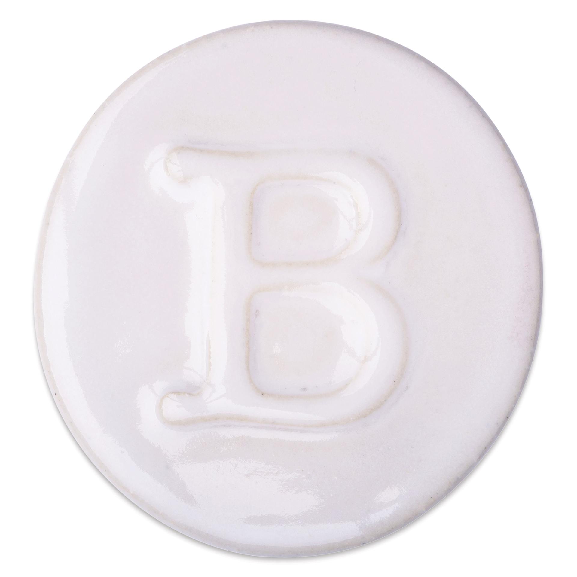 Botz Pro Glaze - Opal White, 200 ml sample fired to 1150°C / 2102°F
