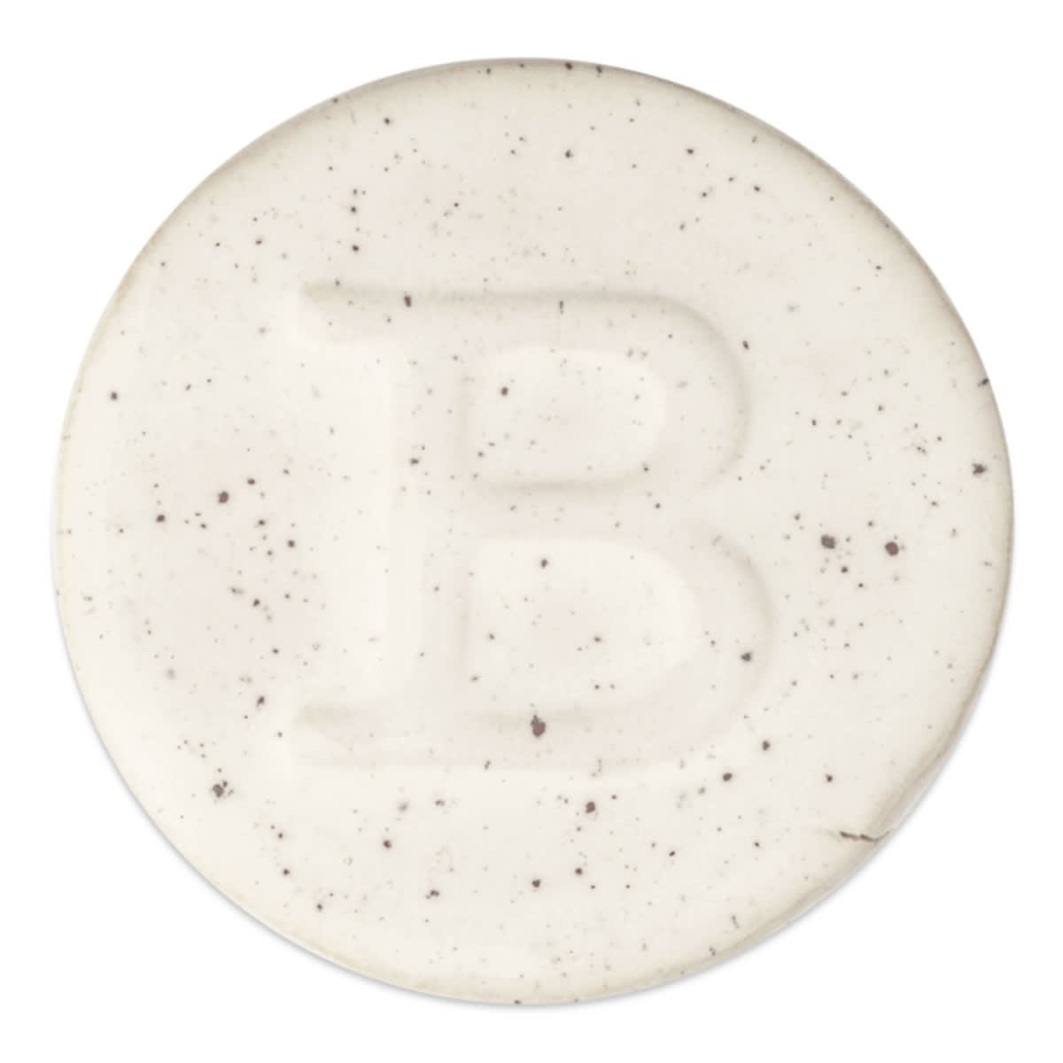 Botz Pro Glaze - Pyrite White, 800 ml sample fired to 1150°C / 2102°F