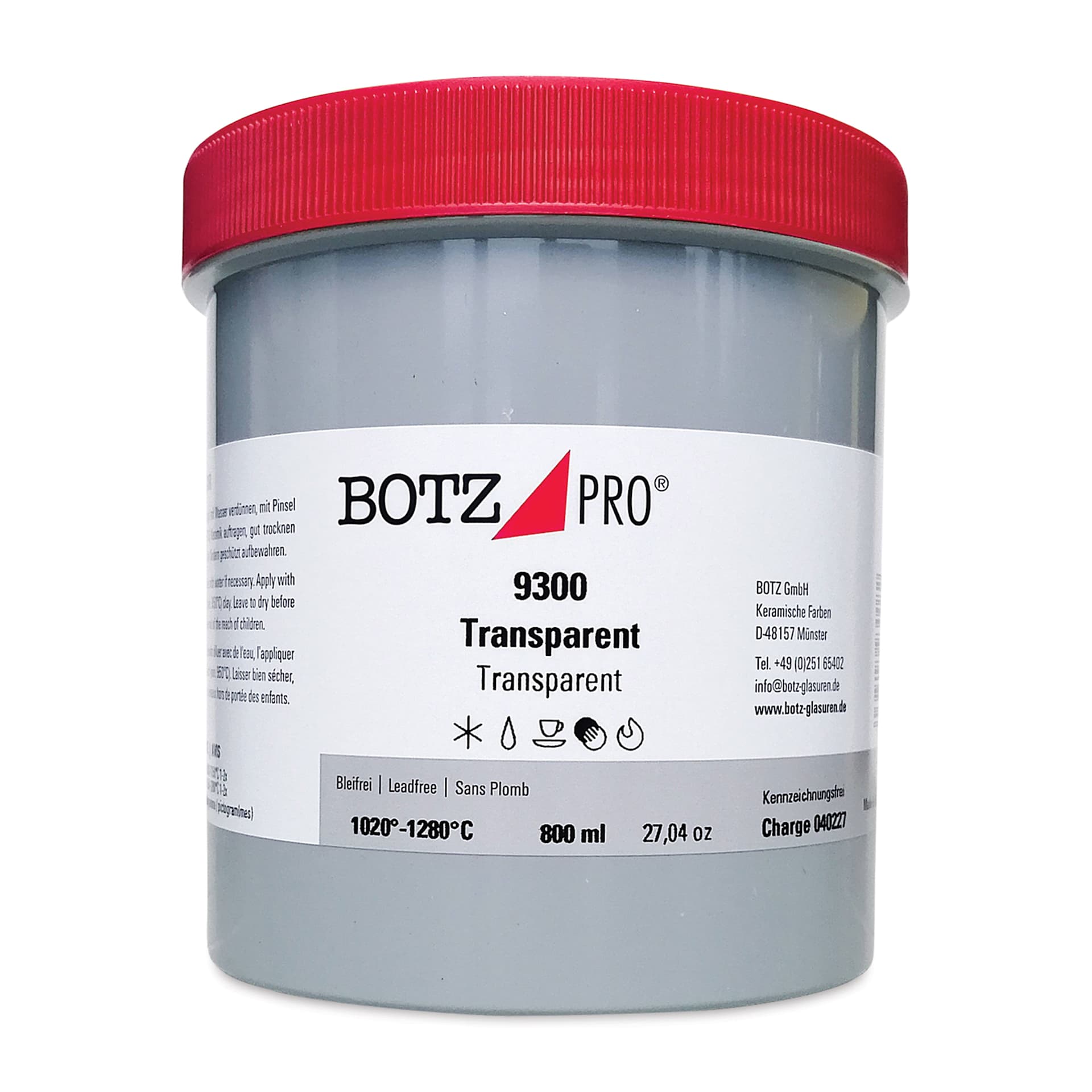 Botz Pro Glaze - Transparent, 800 ml