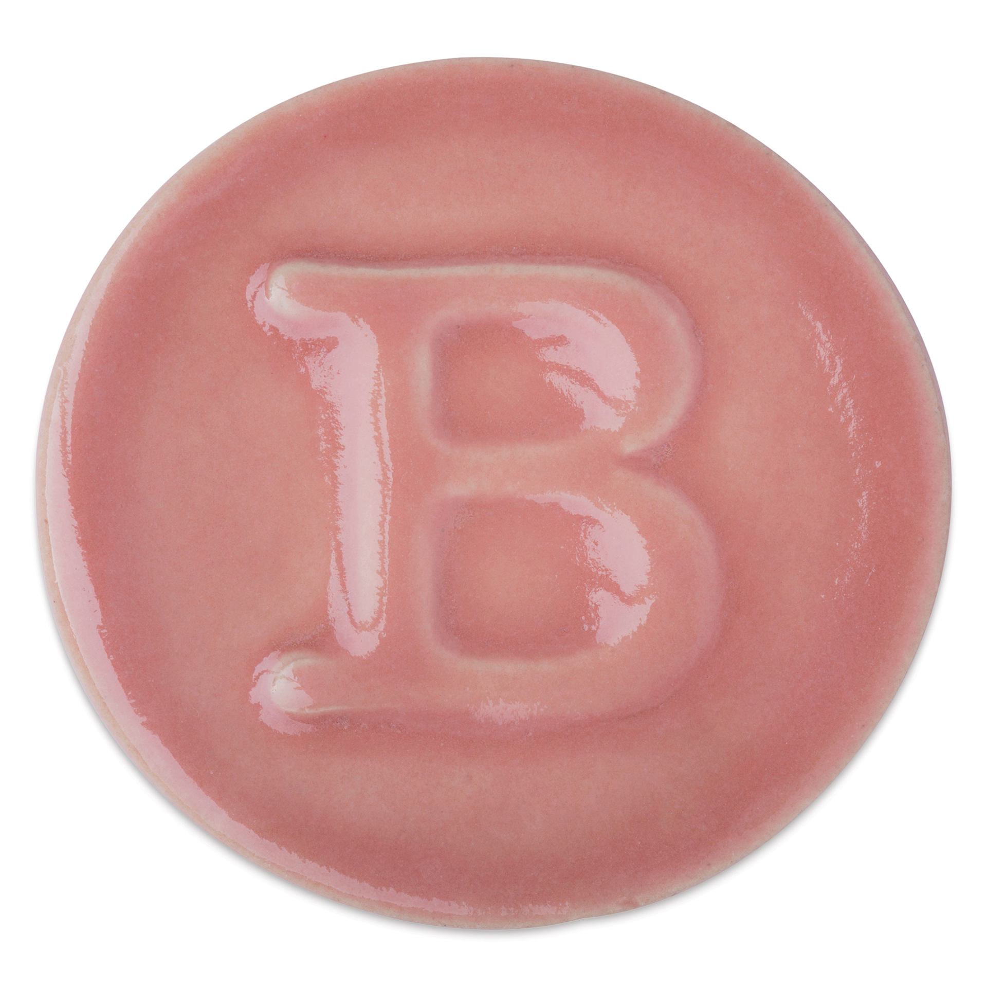 Botz Pro Glaze - Pearl Pink, 200 ml sample fired to 1150°C / 2102°F