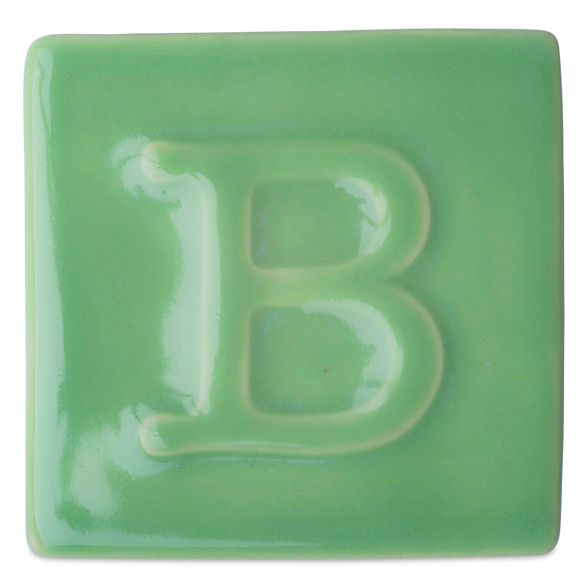 Botz Pro Glaze - Celadon Green, 800 ml sample fired to 1050°C / 1922°F