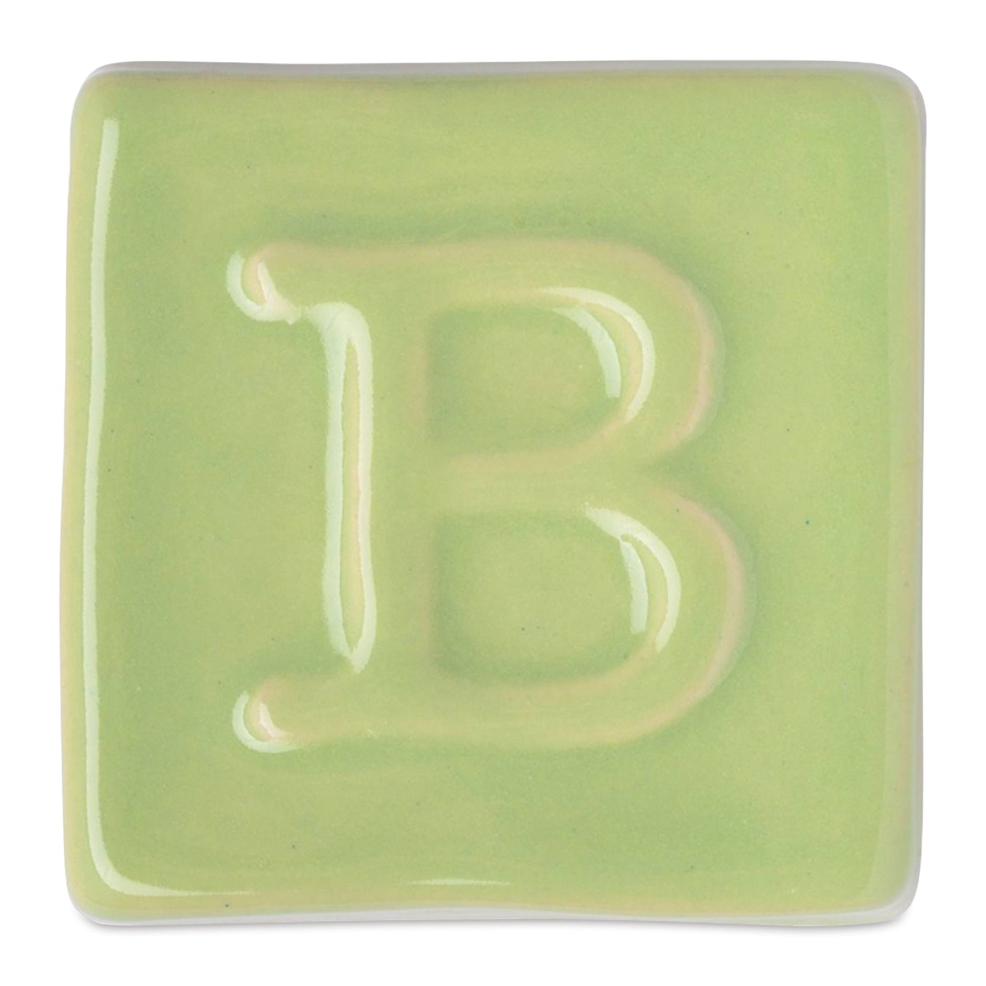 Botz Pro Glaze - Heliodor, 800 ml sample fired to 1050°C / 1922°F