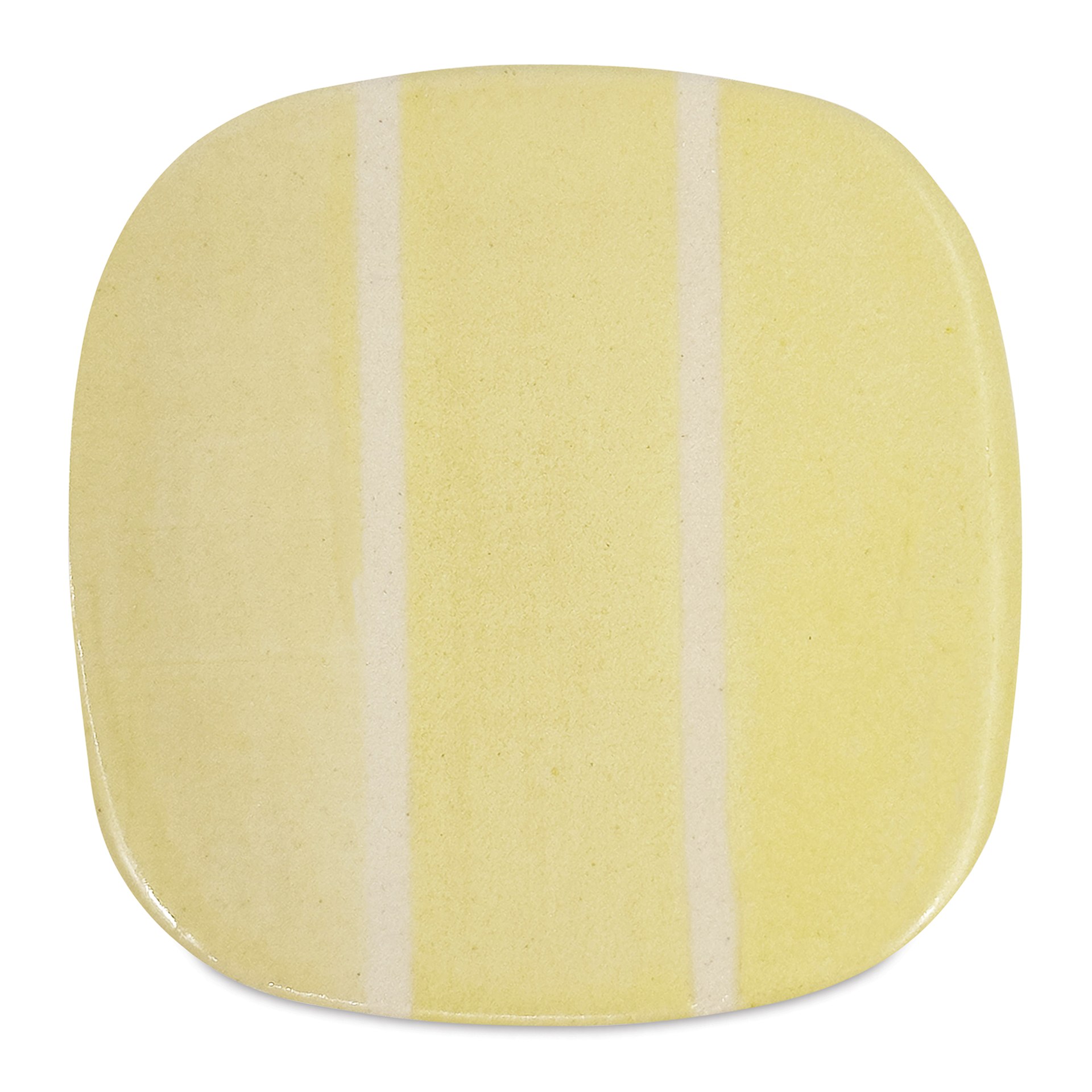 Speedball Mid-Fire Glaze - Biscotti - application tile (varied thickness layers)