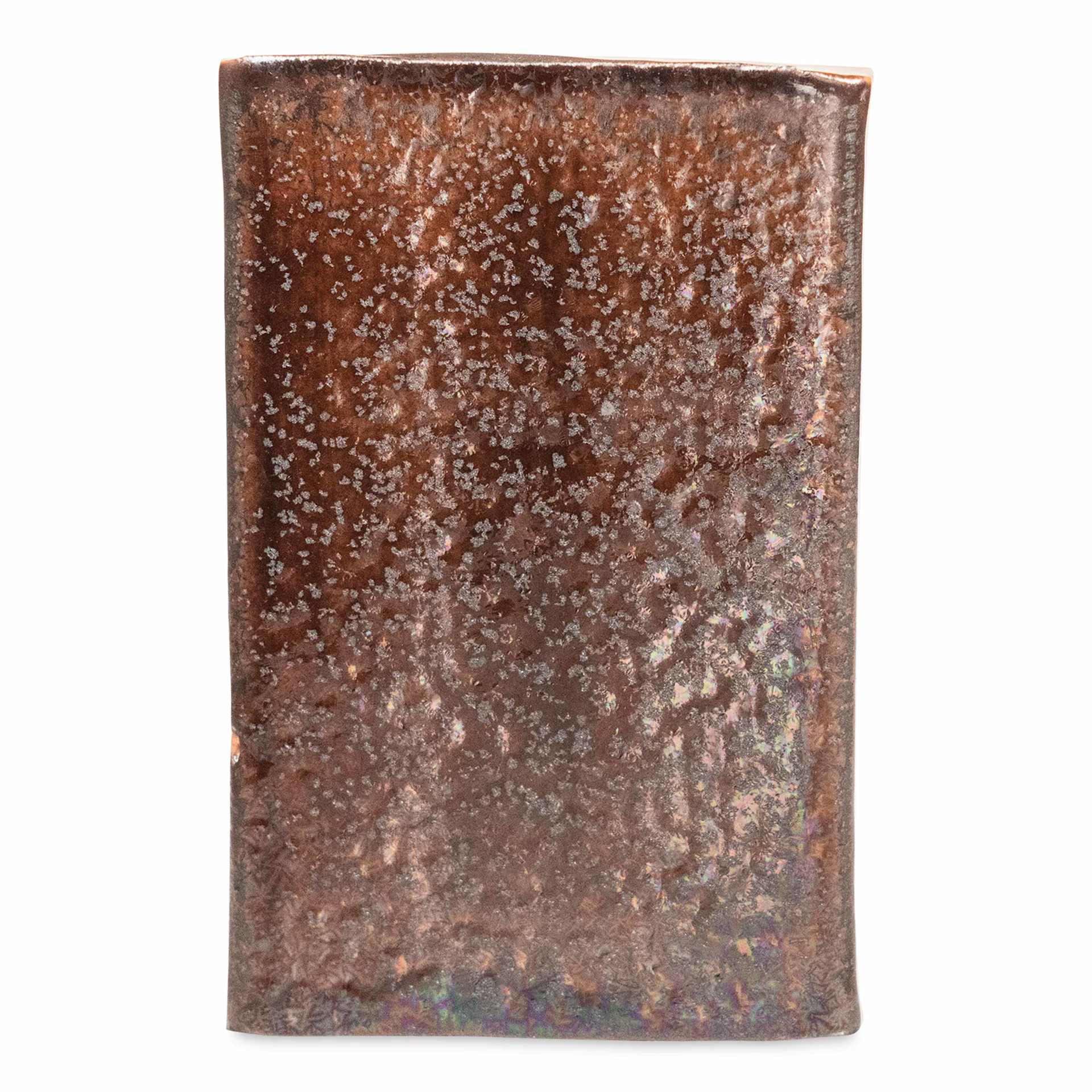 Amaco Cosmos Glaze - CO-5 Dark Matter three coats fired to cone 5 oxidation
