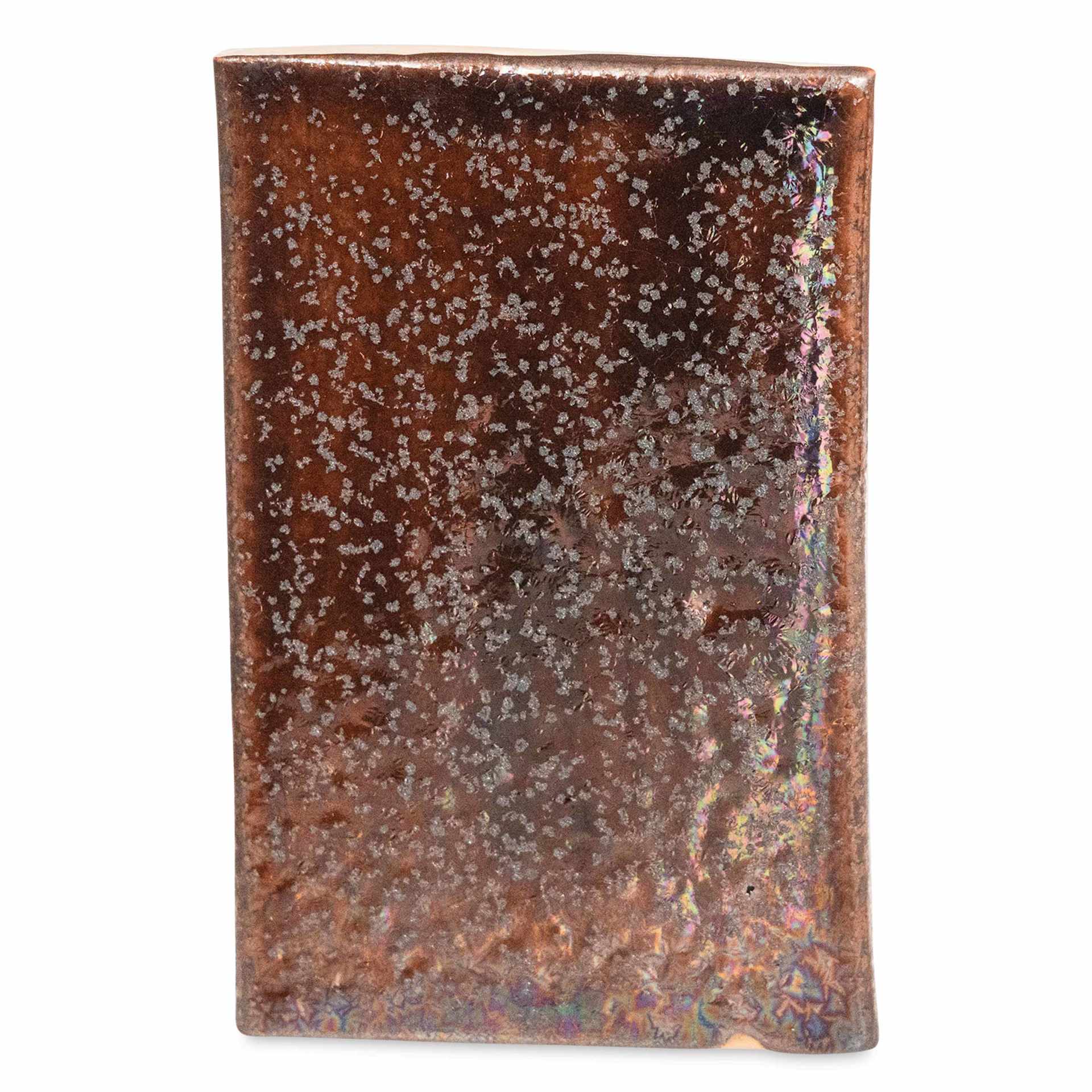 Amaco Cosmos Glaze - CO-5 Dark Matter four coats fired to cone 5 oxidation