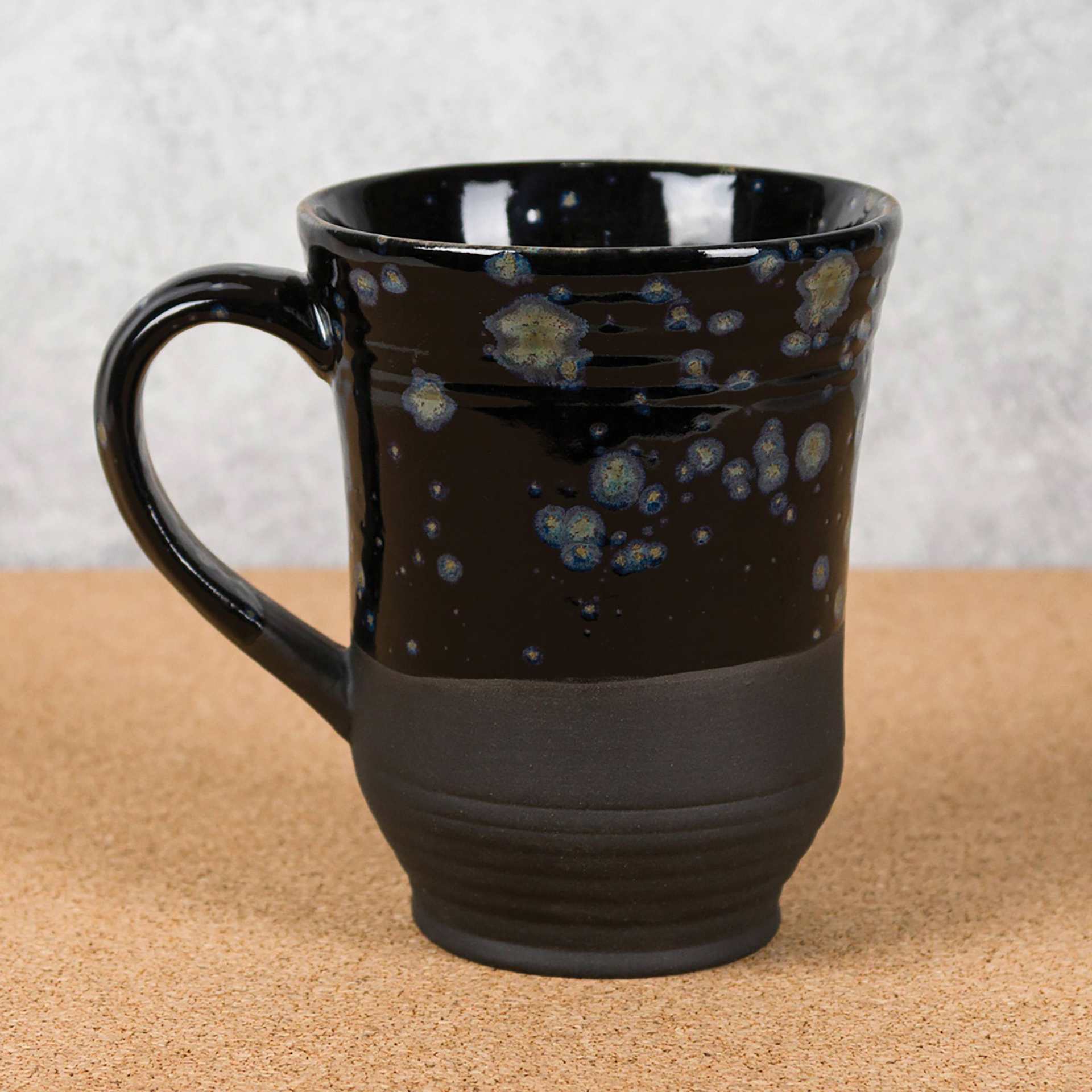 Mayco Stoneware Engobe - Black - finished all black mug example