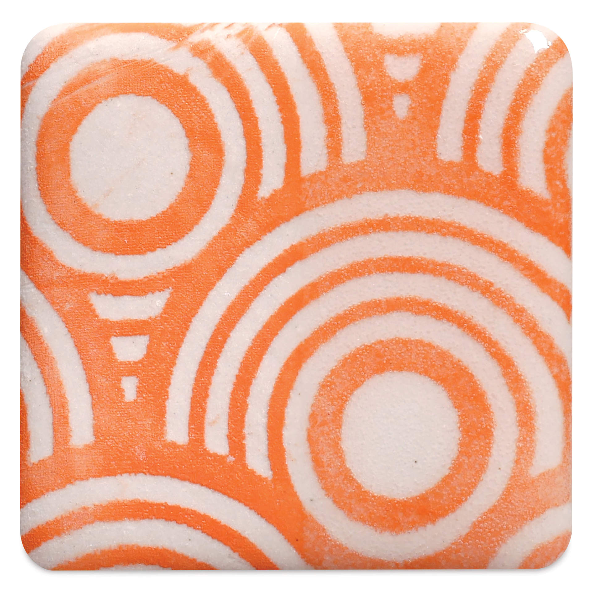 Amaco Ceramic Printing Ink - Bright Orange, 8 oz fired to cone 10 reduction