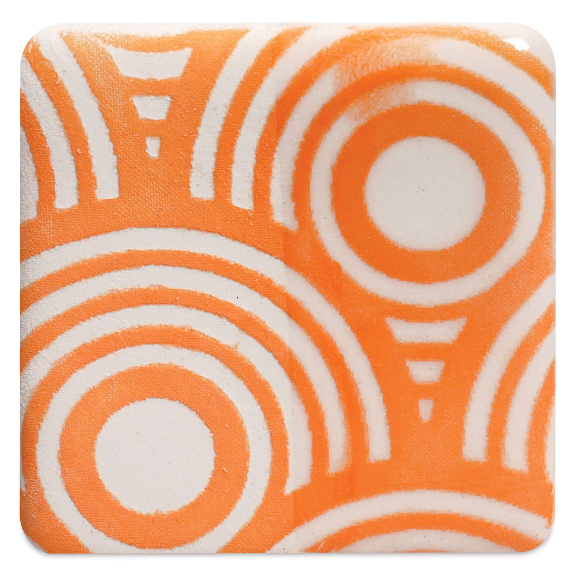 Amaco Ceramic Printing Ink - Bright Orange, 8 oz fired to cone 5 oxidation