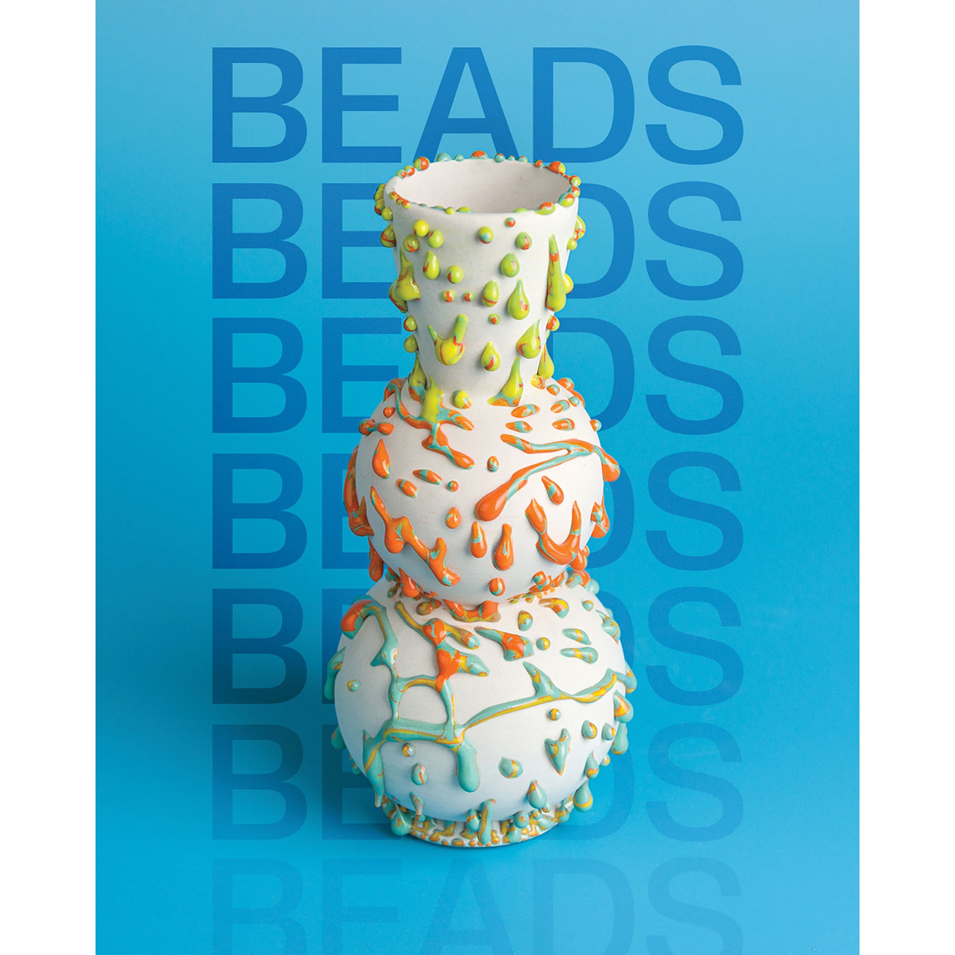 Ritual Glaze Bead Glazes applied to vase with numerous colors