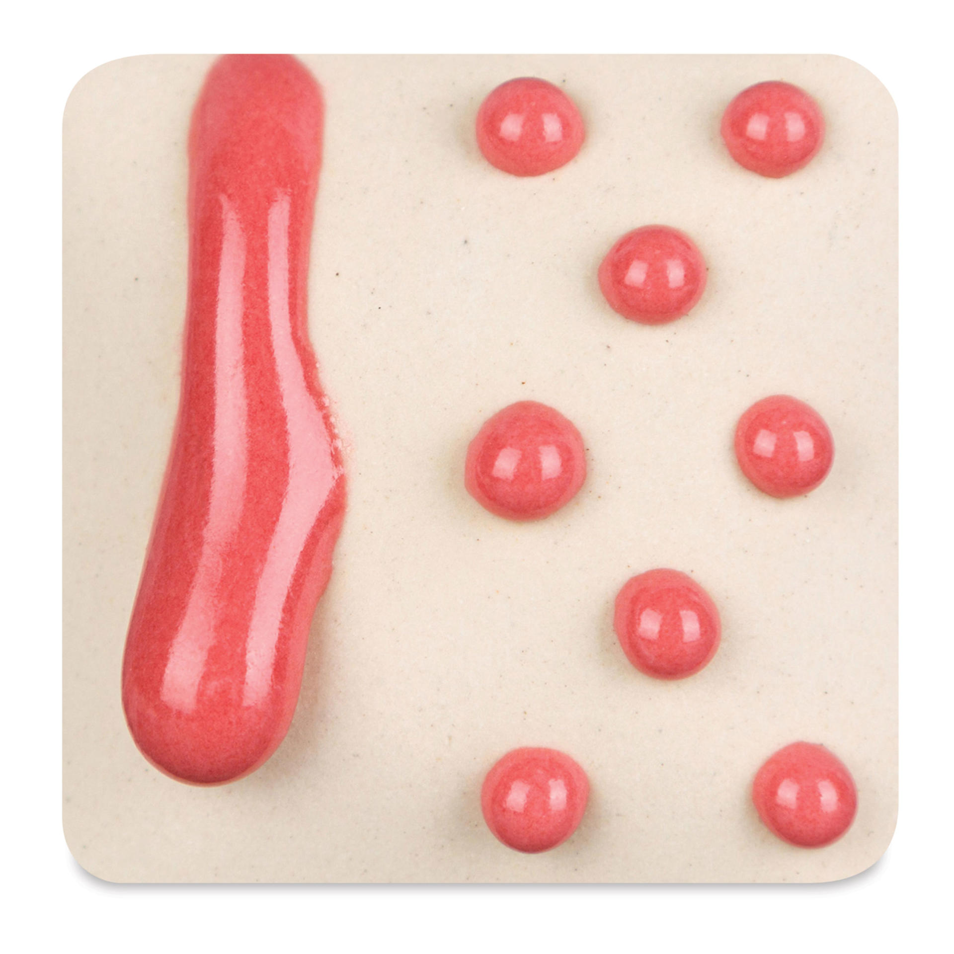 Ritual Glaze By Mayco Melt Gloop Glaze - Hot Pink fired to cone 6 oxidation