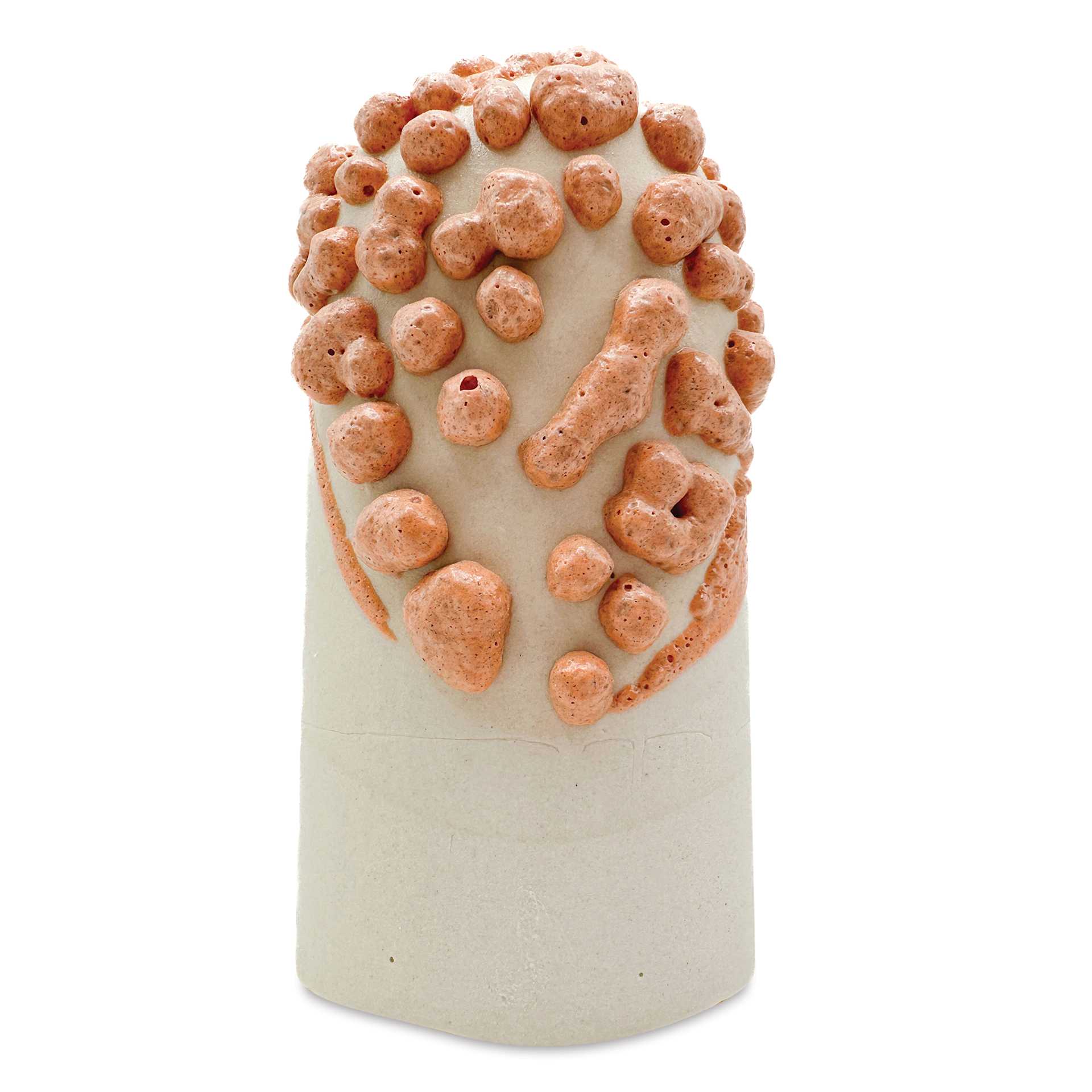 Ritual Glaze Moon Rocks Glaze - Pastel Orange - finished example