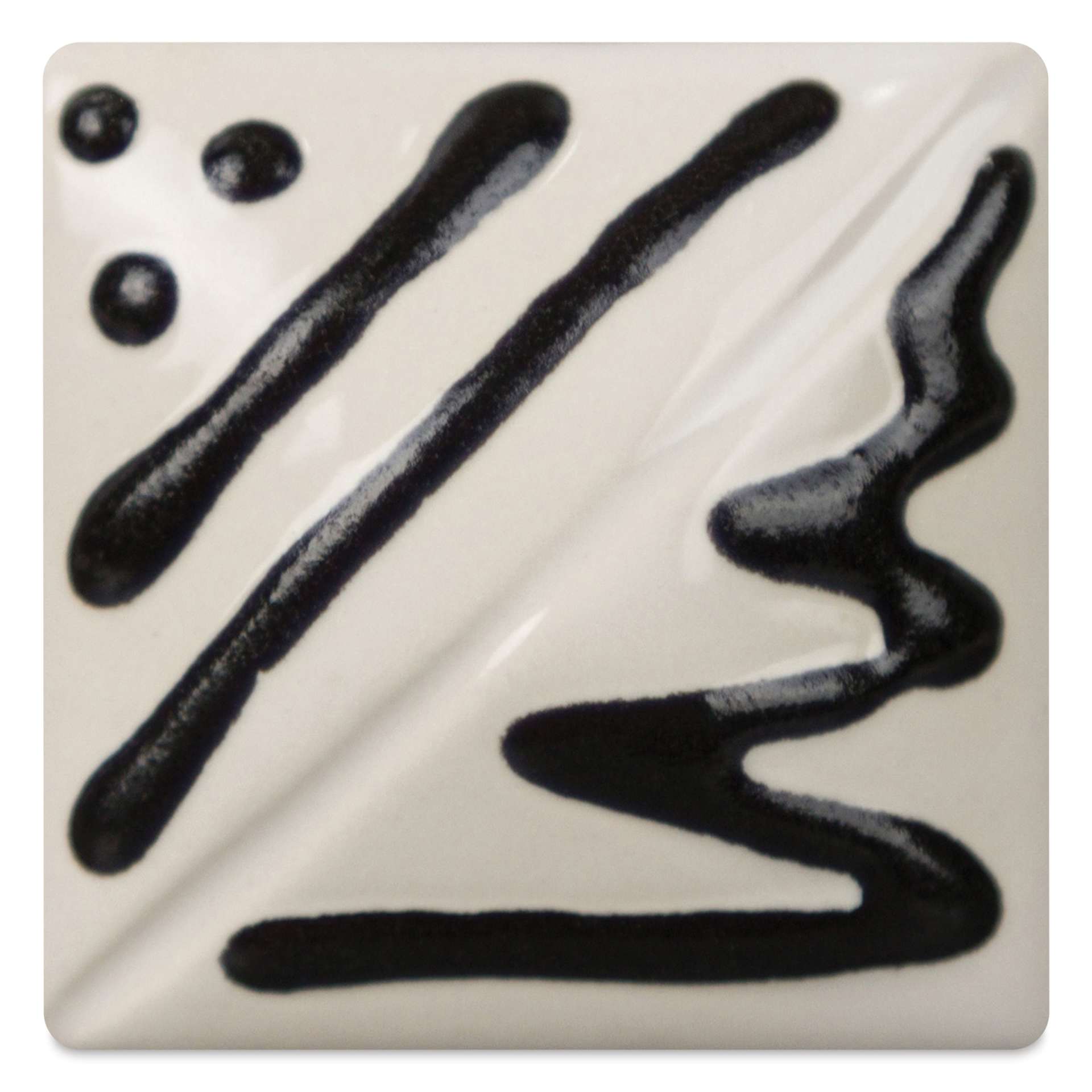 Duncan French Dimensions Glaze - Black Licorice fired to cone 06 oxidation