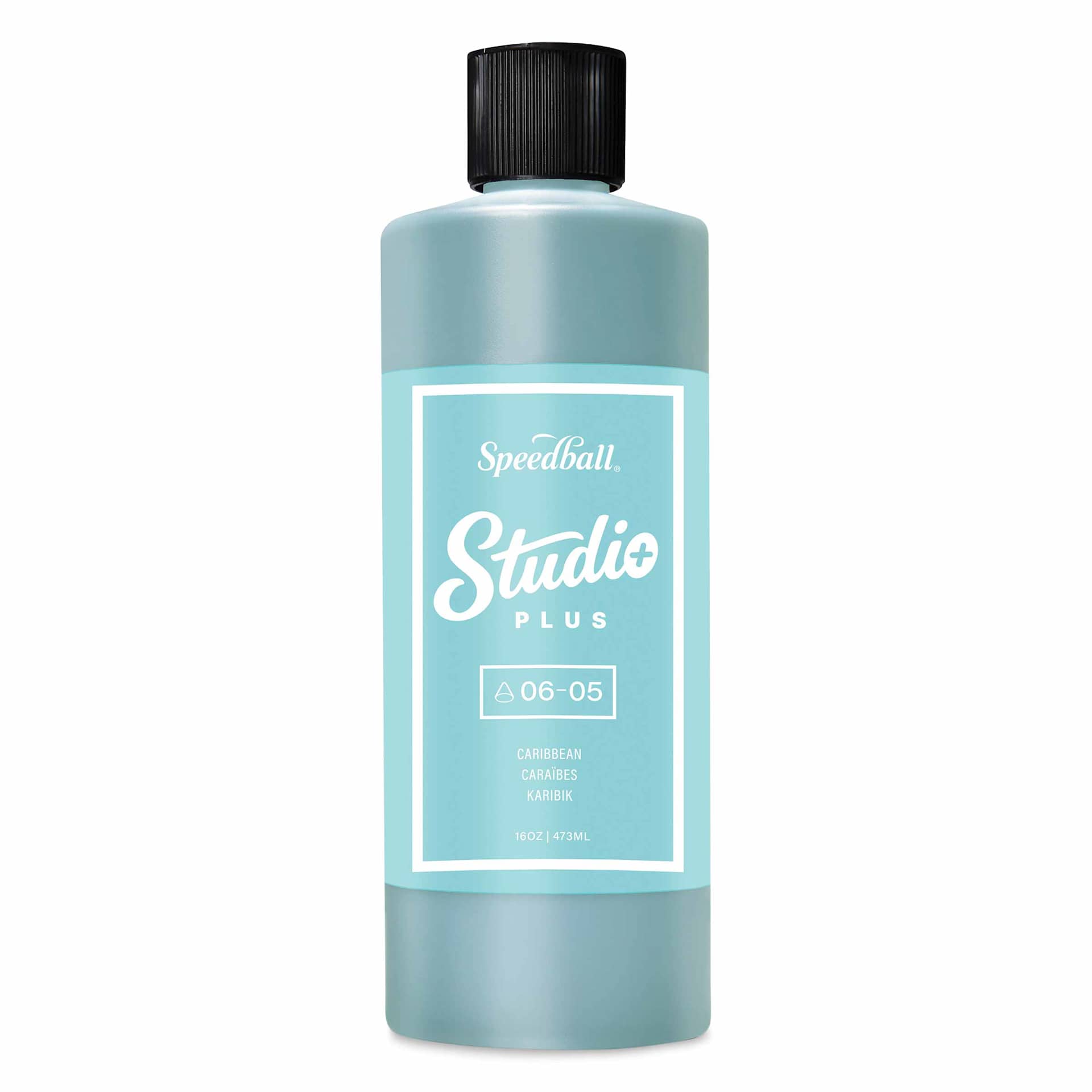 Speedball Studio Plus Glaze - Caribbean, 16 oz