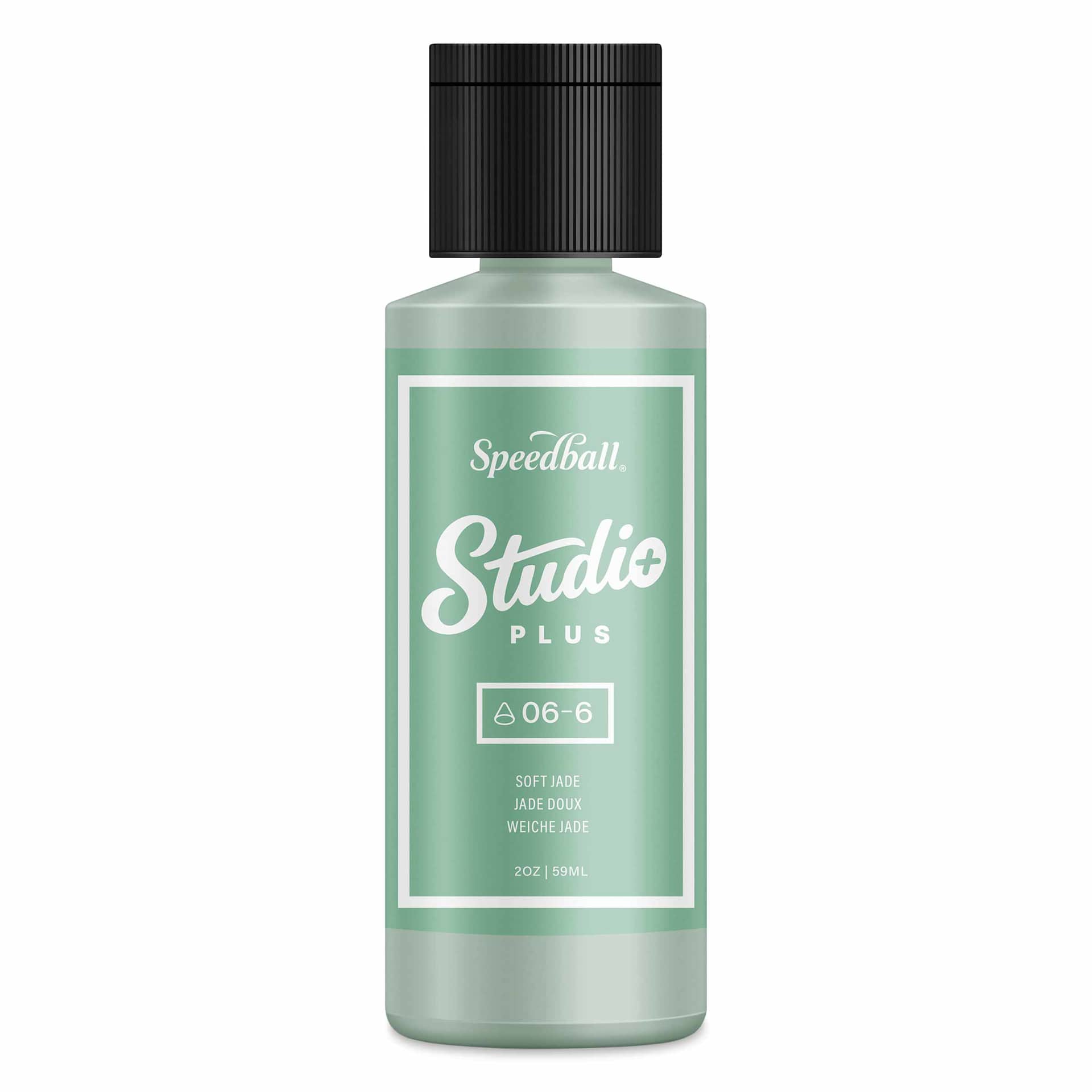 Speedball Studio Plus Glaze - Soft Jade, 2 oz
