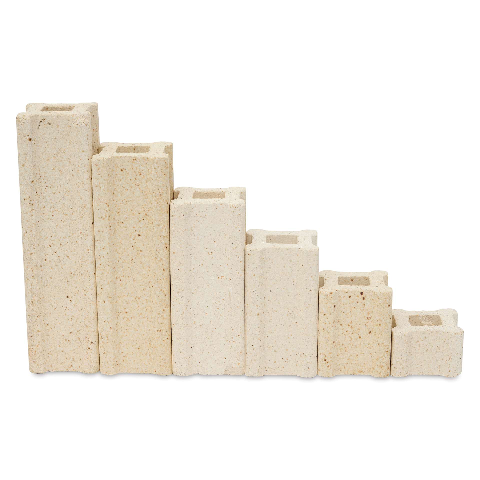 The Ceramic Shop Kiln Post Kit - Set of 18, 1.5" Posts showing included sizes