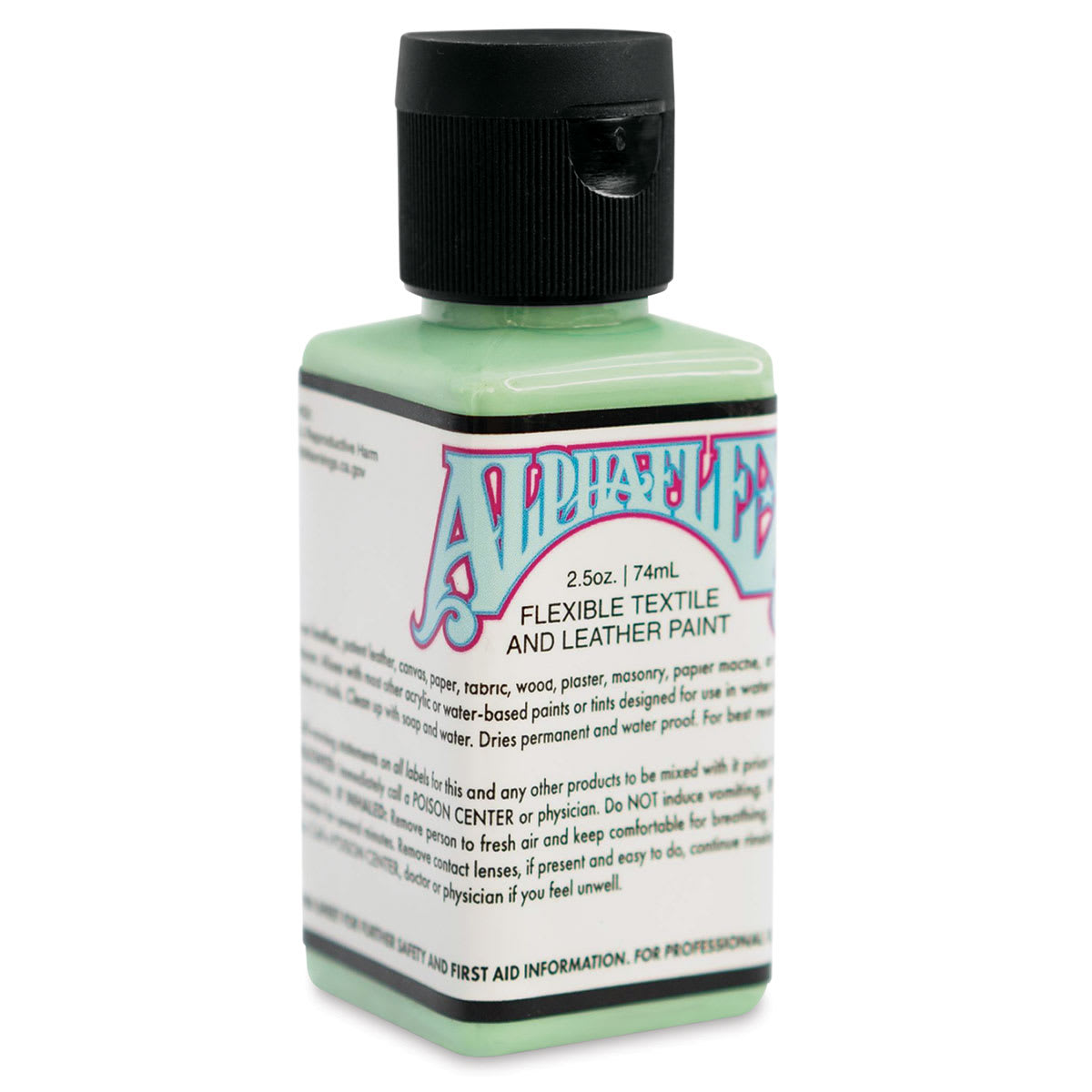 Alpha6 AlphaFlex Textile and Leather Paint - Mint, 74 ml, Bottle